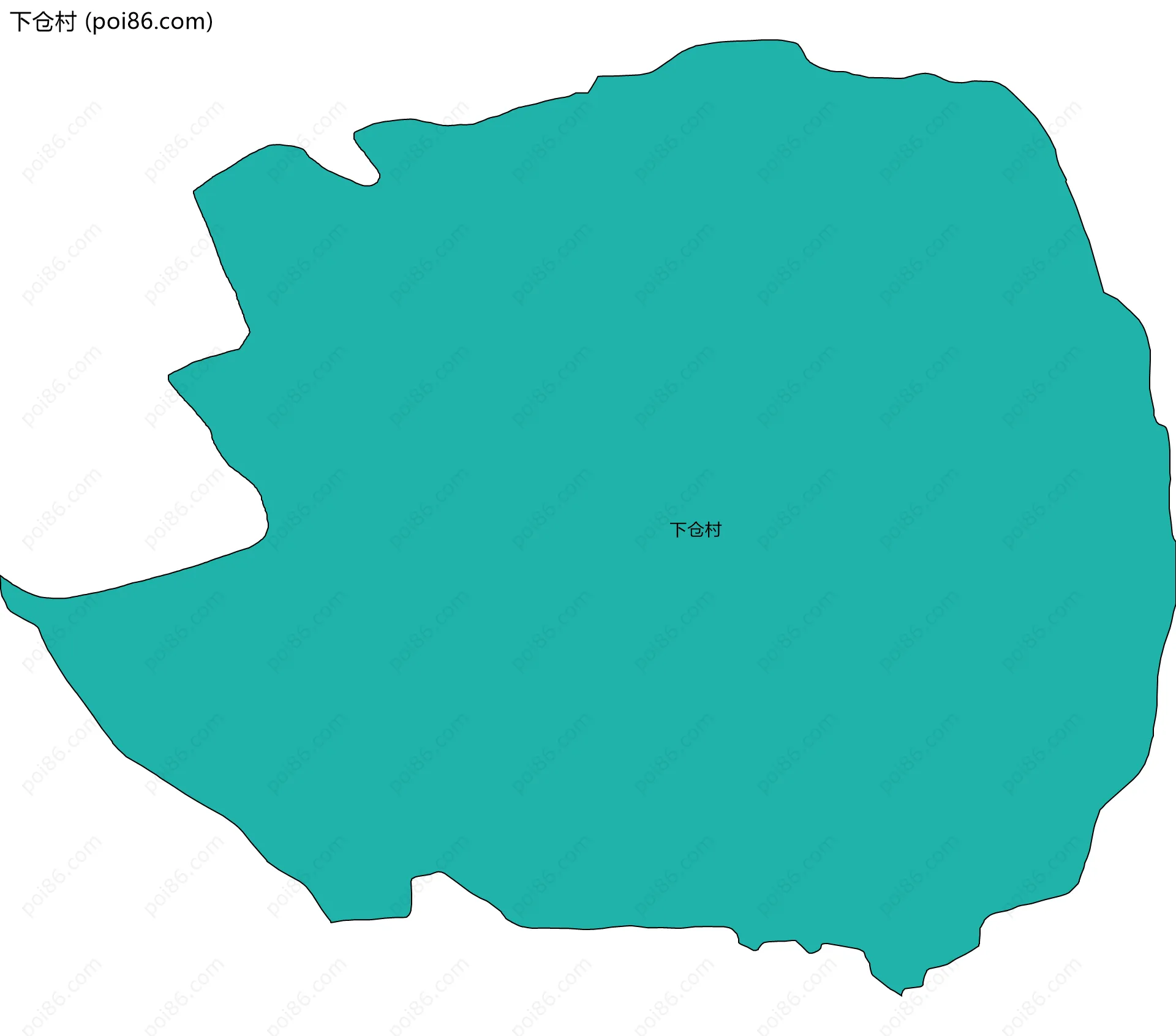 下仓村边界地图