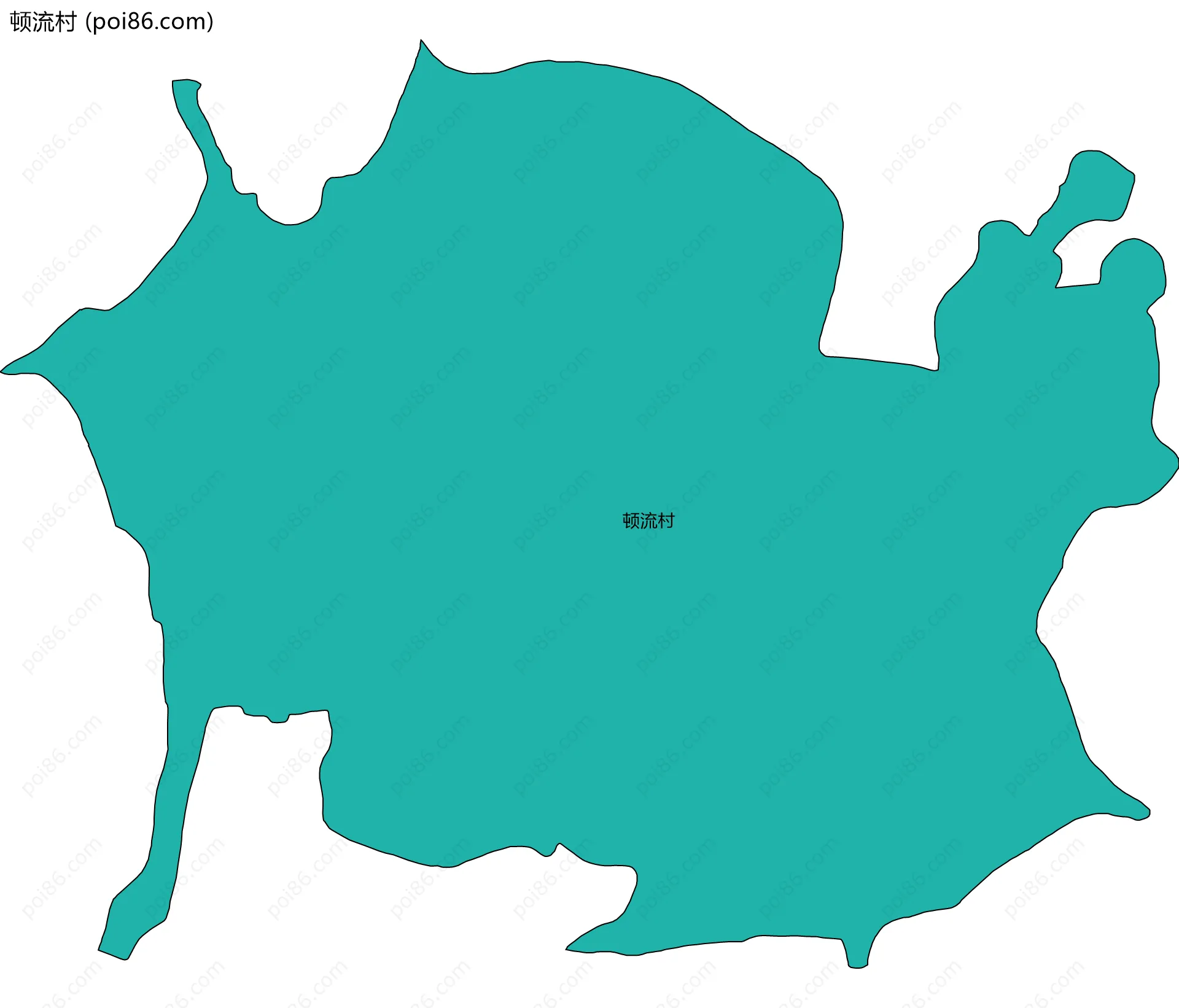 顿流村边界地图