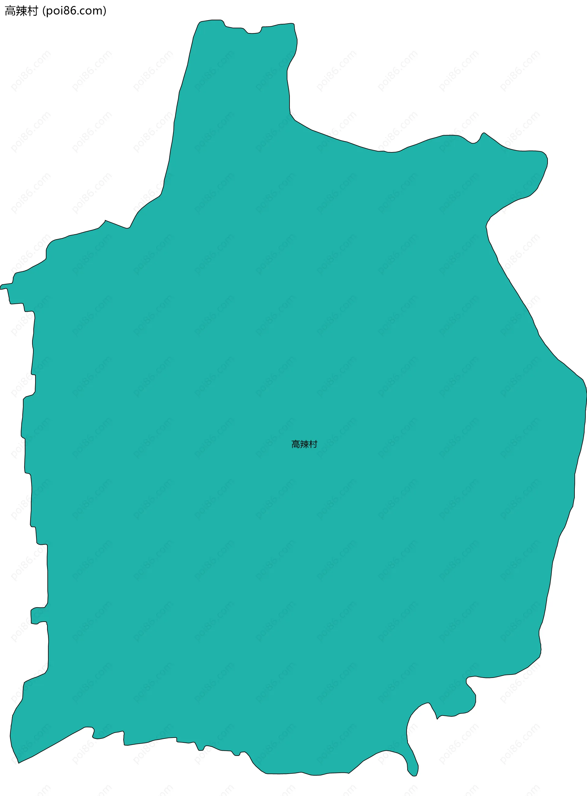 高辣村边界地图