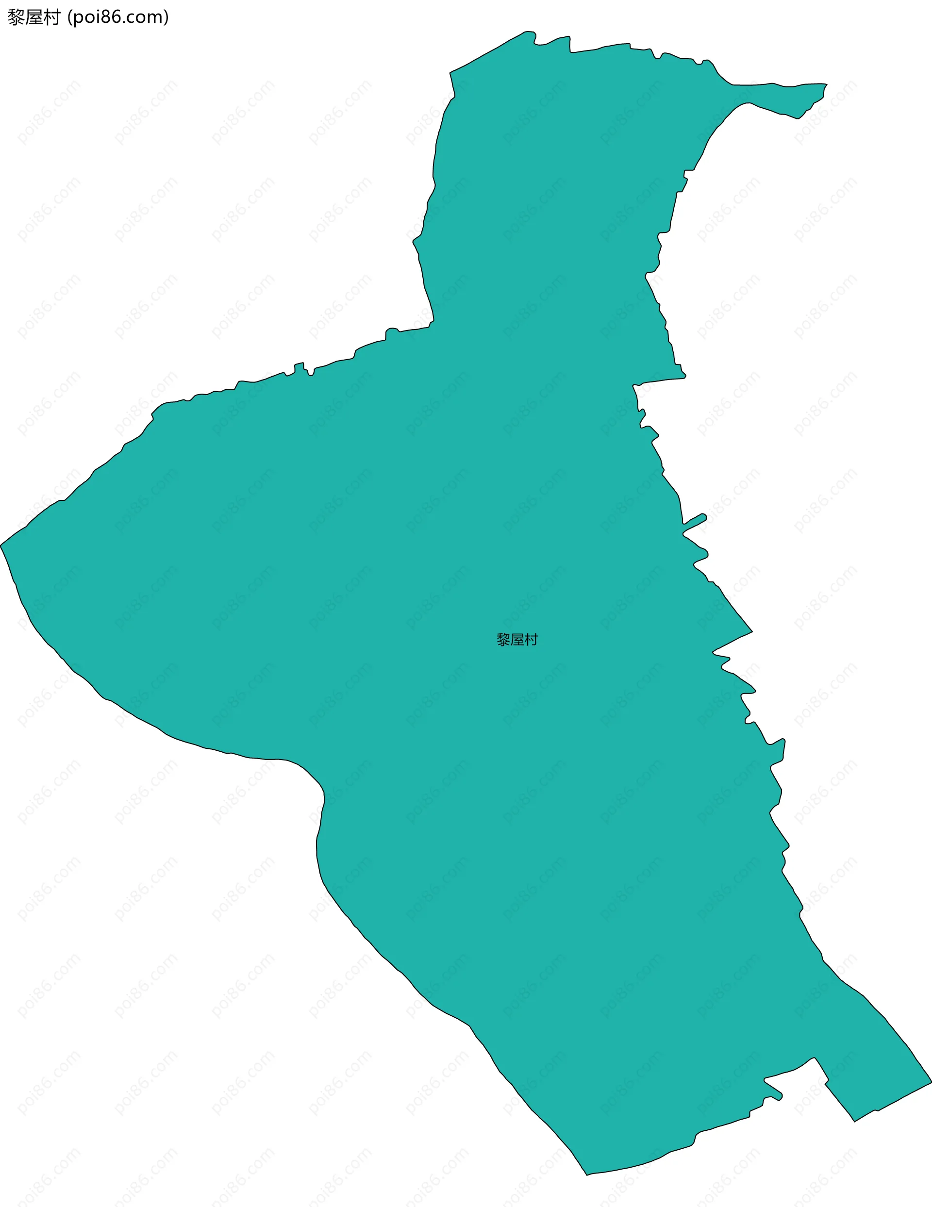 黎屋村边界地图