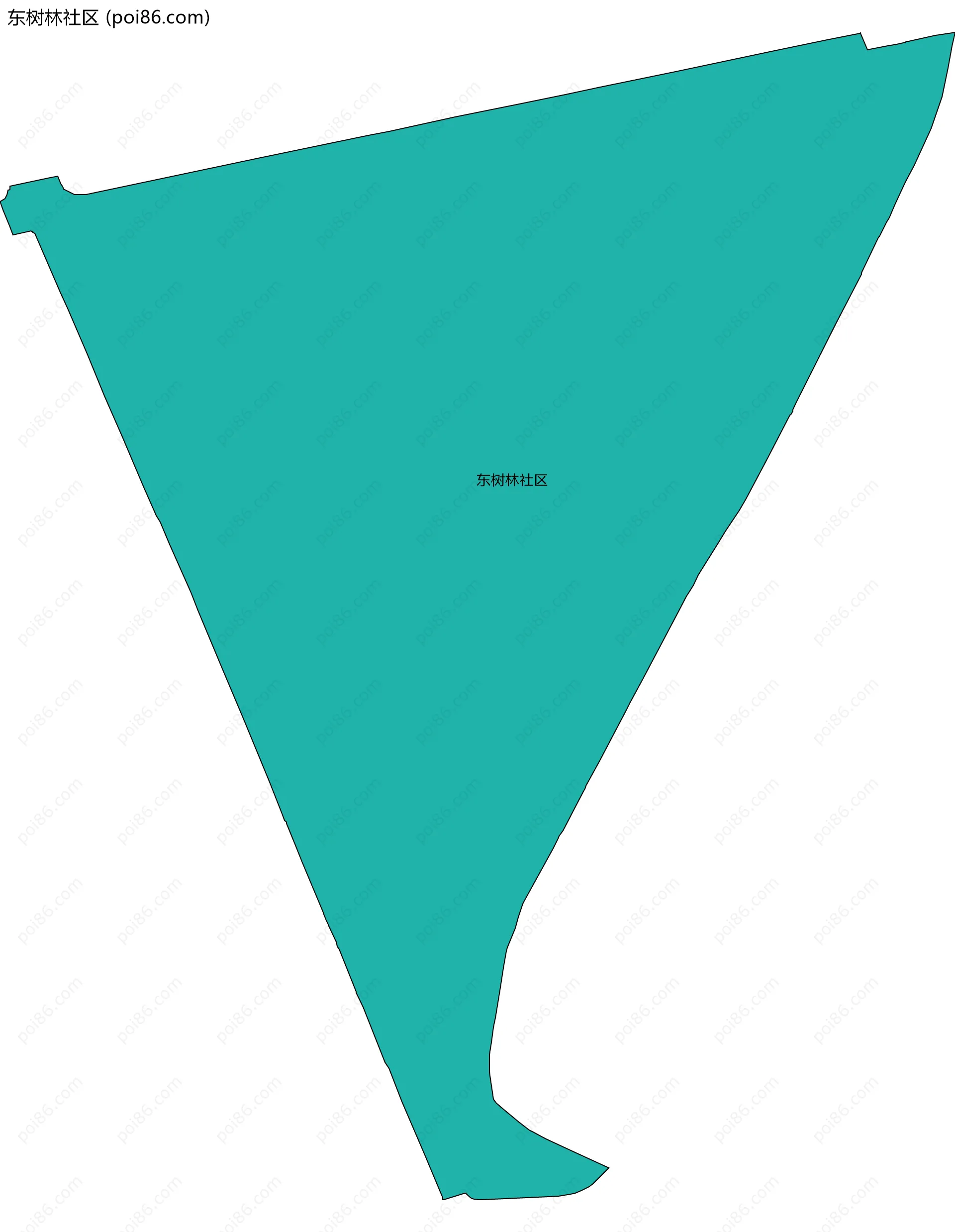东树林社区边界地图