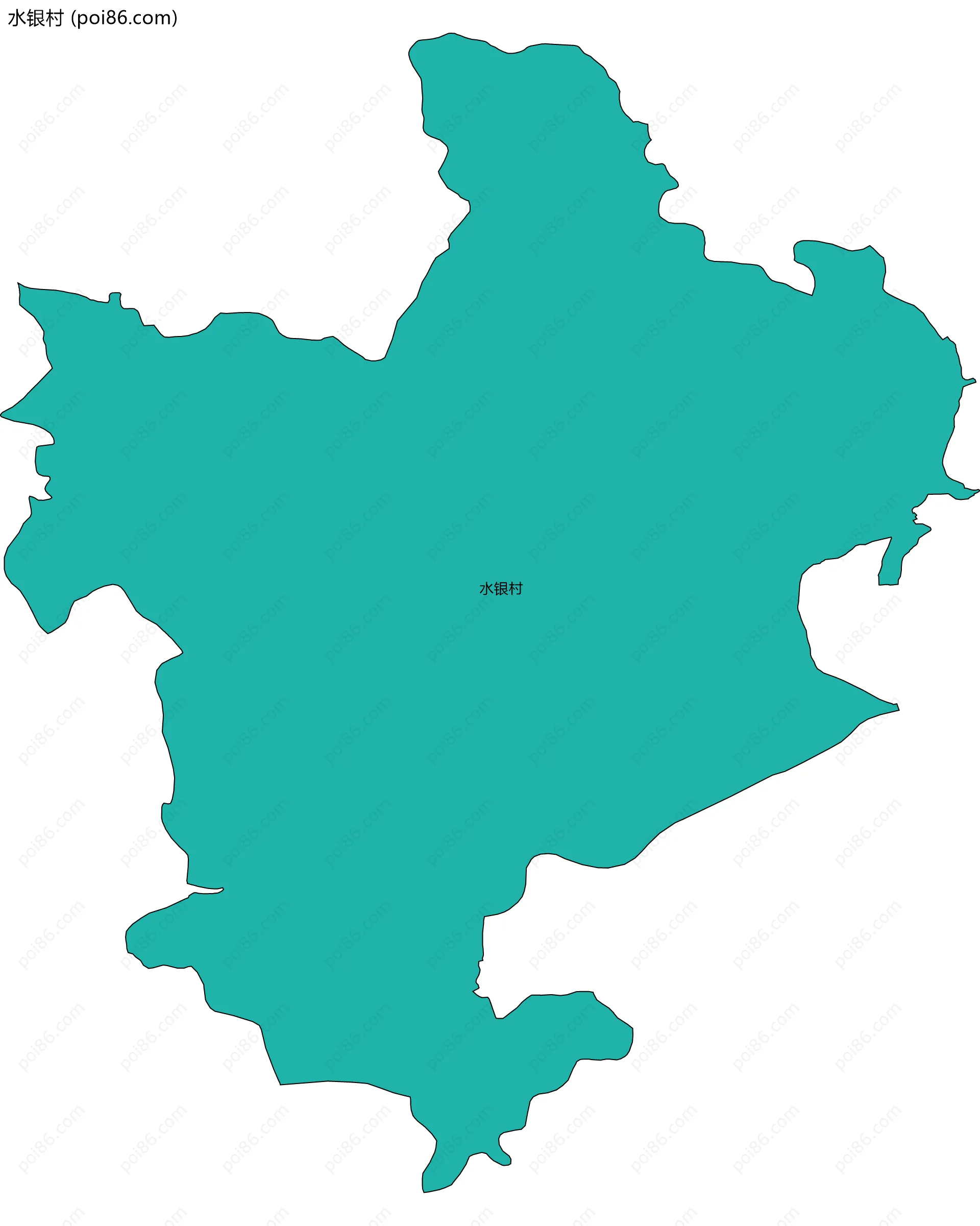 水银村边界地图