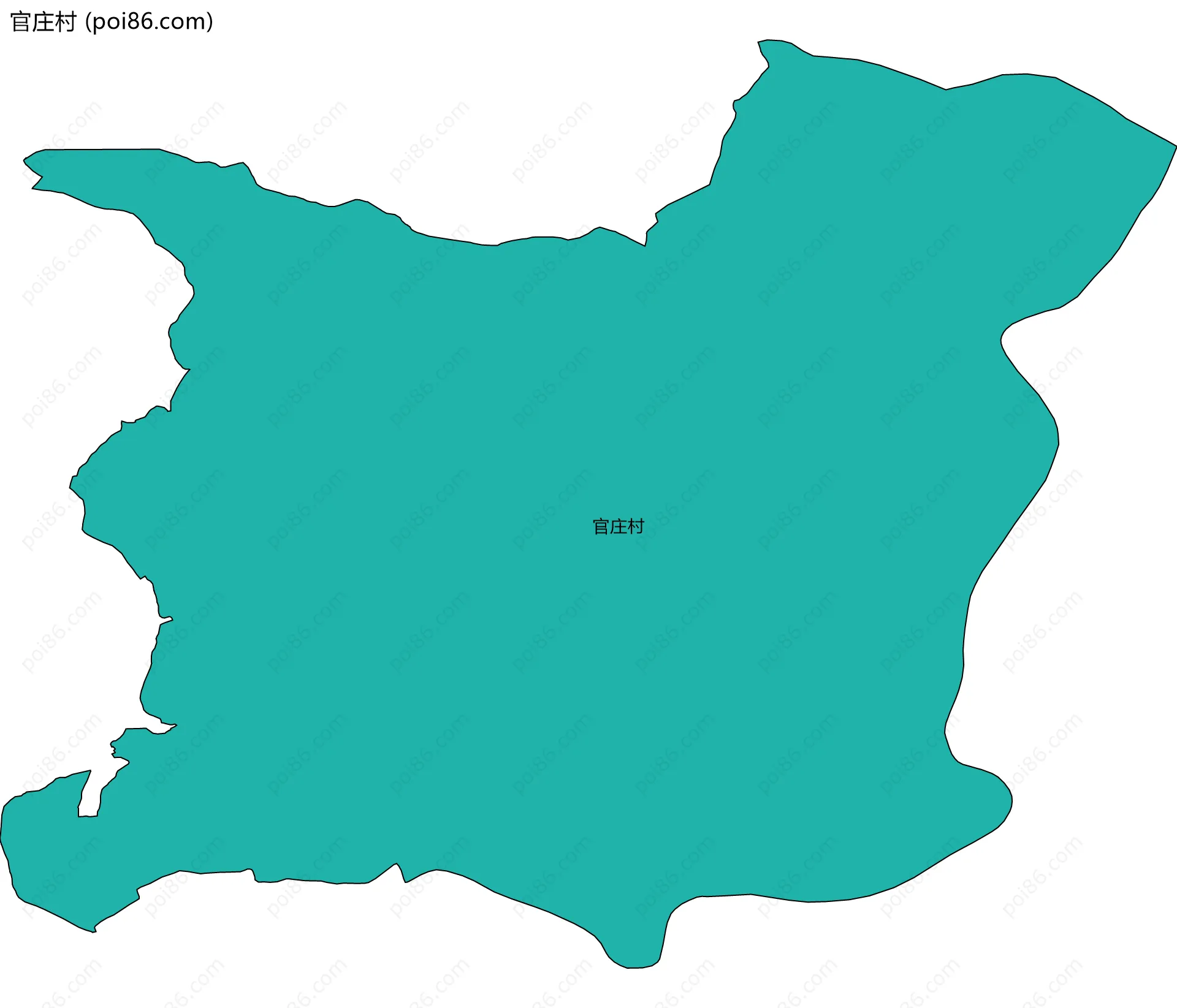 官庄村边界地图