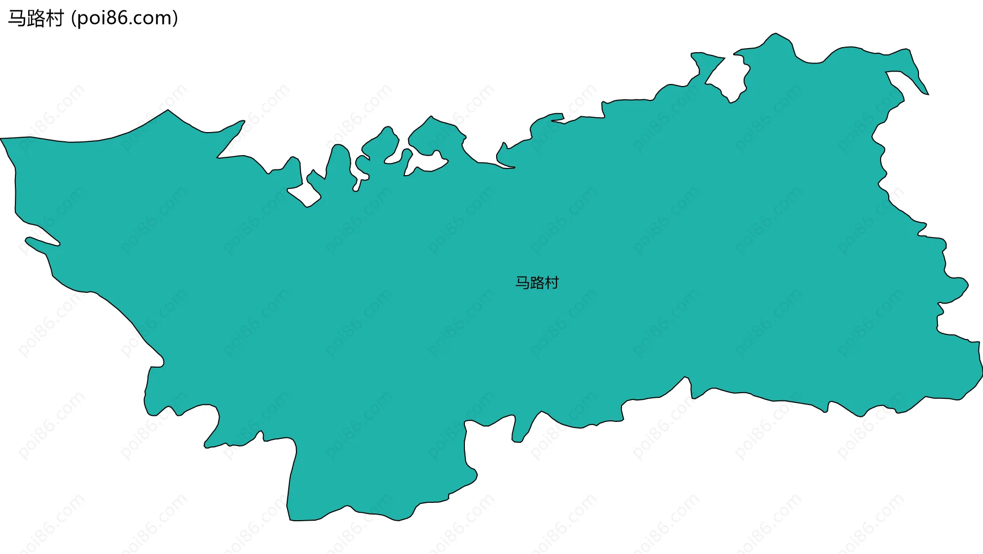 马路村边界地图