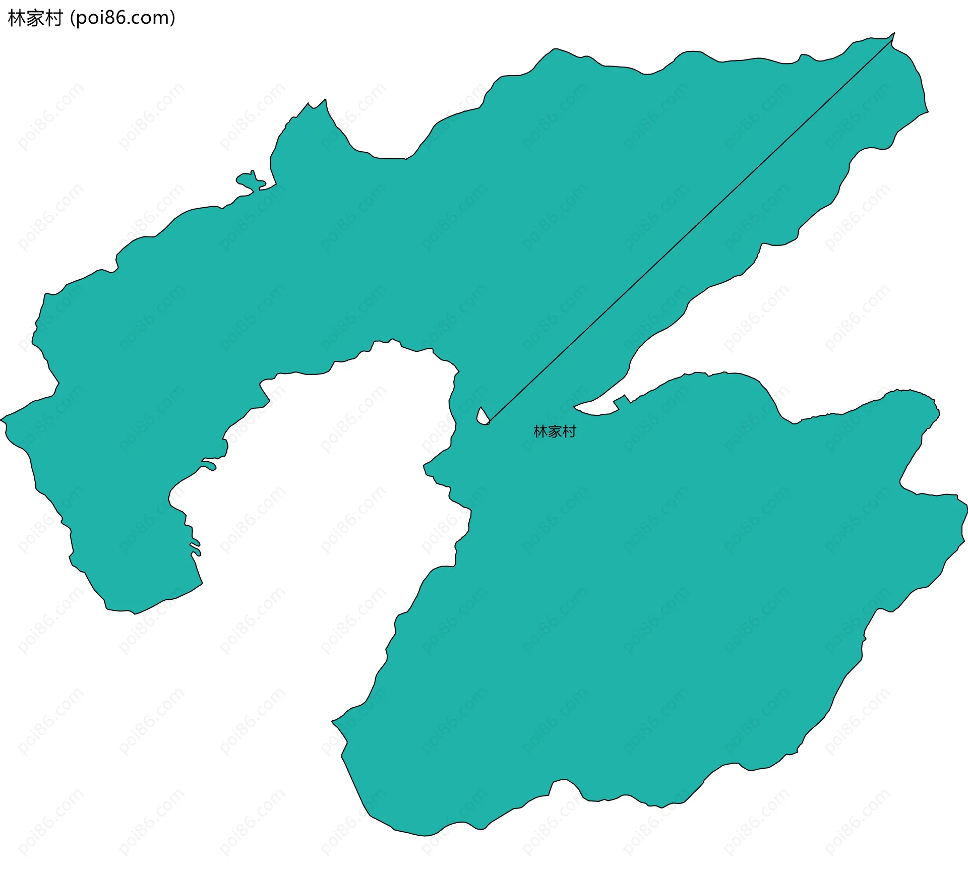 林家村边界地图
