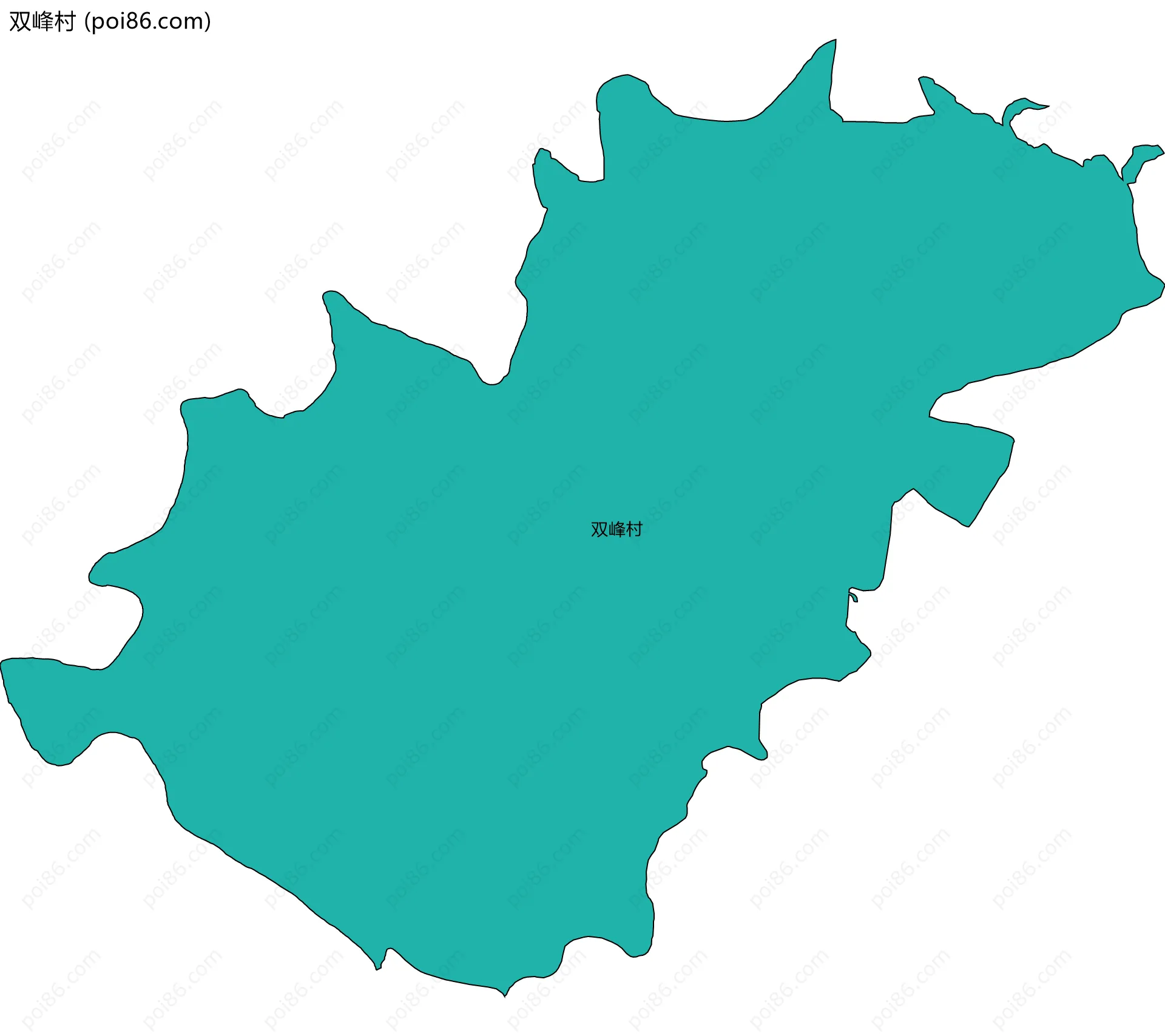 双峰村边界地图