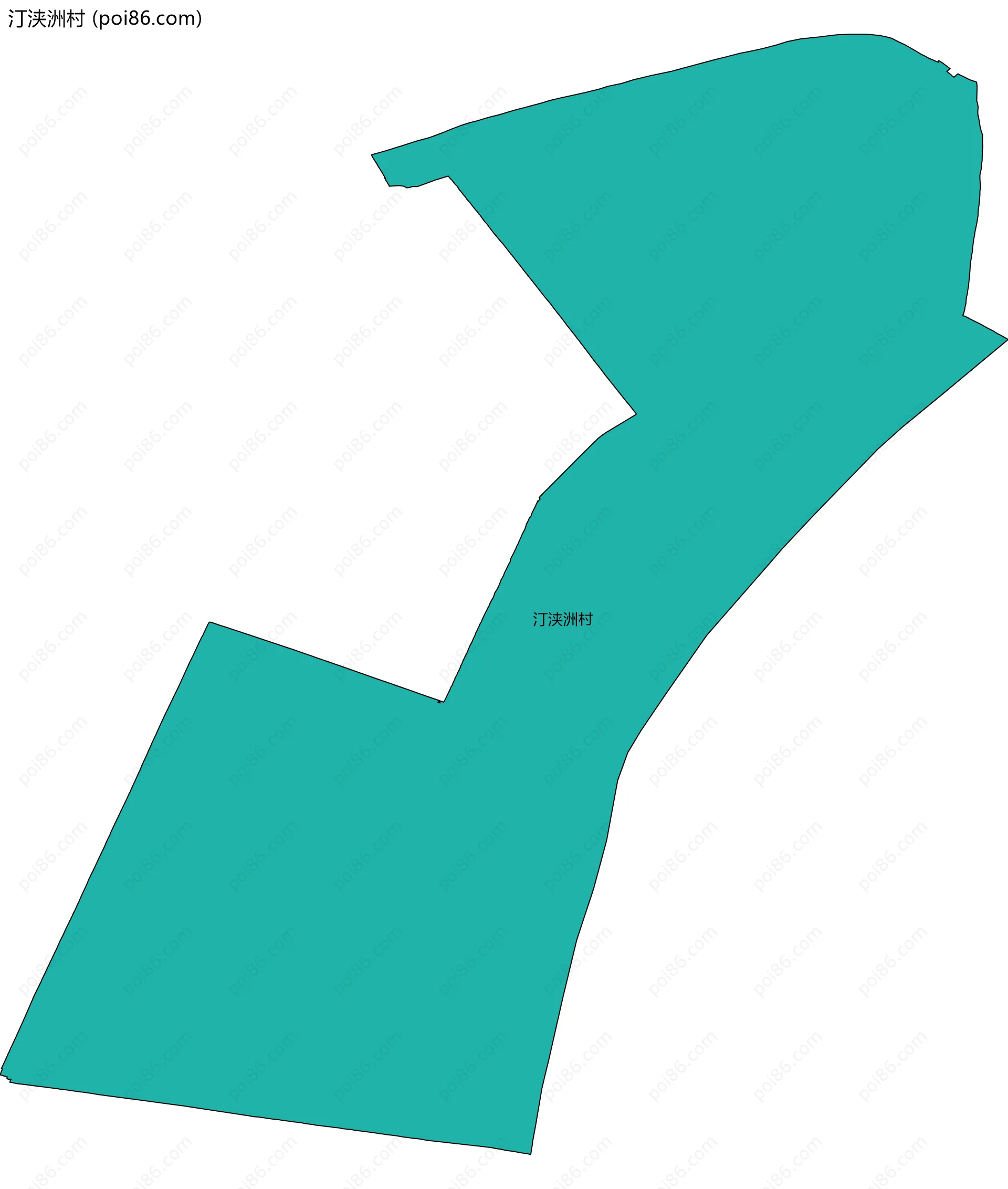 汀浃洲村边界地图