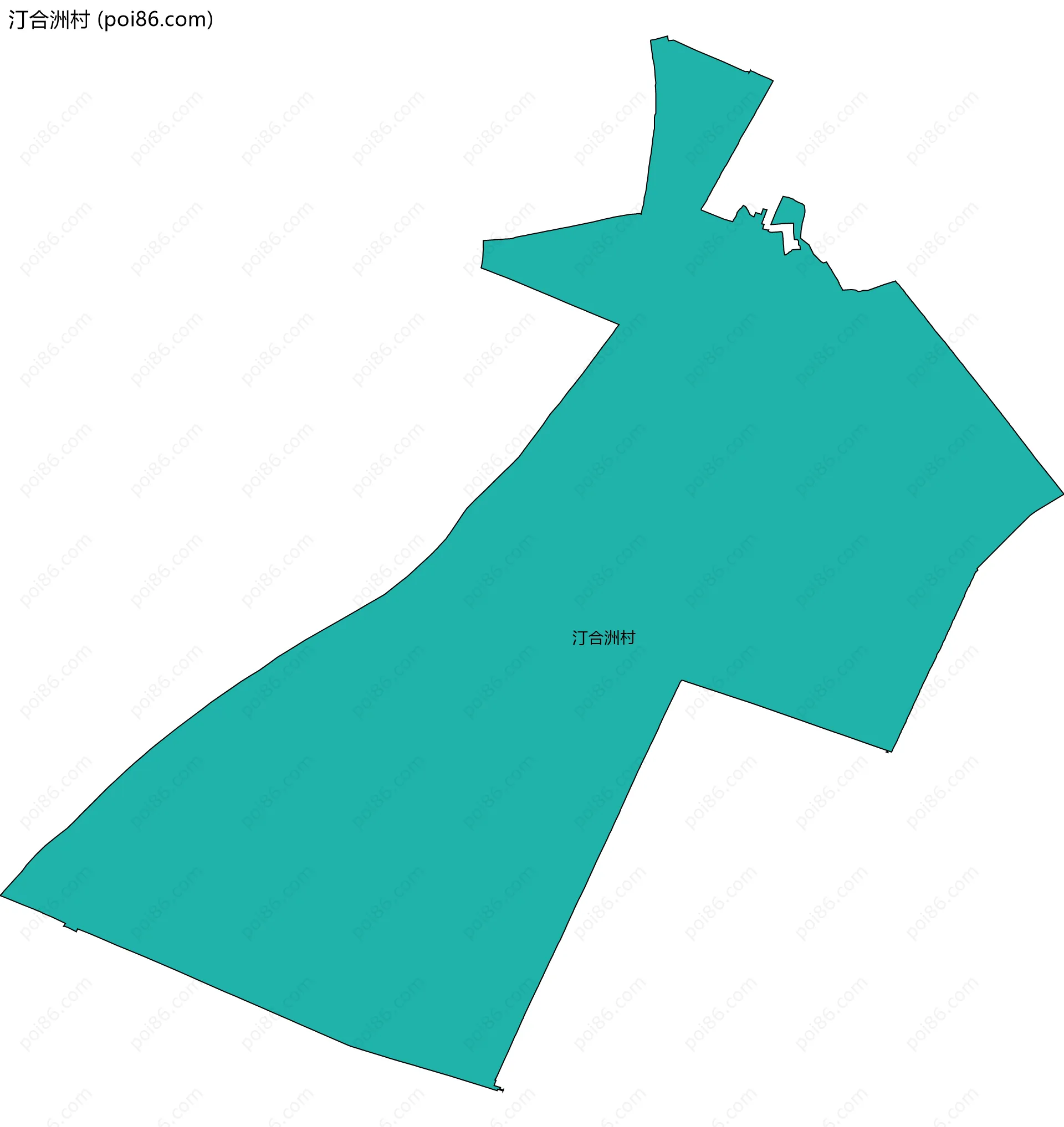 汀合洲村边界地图
