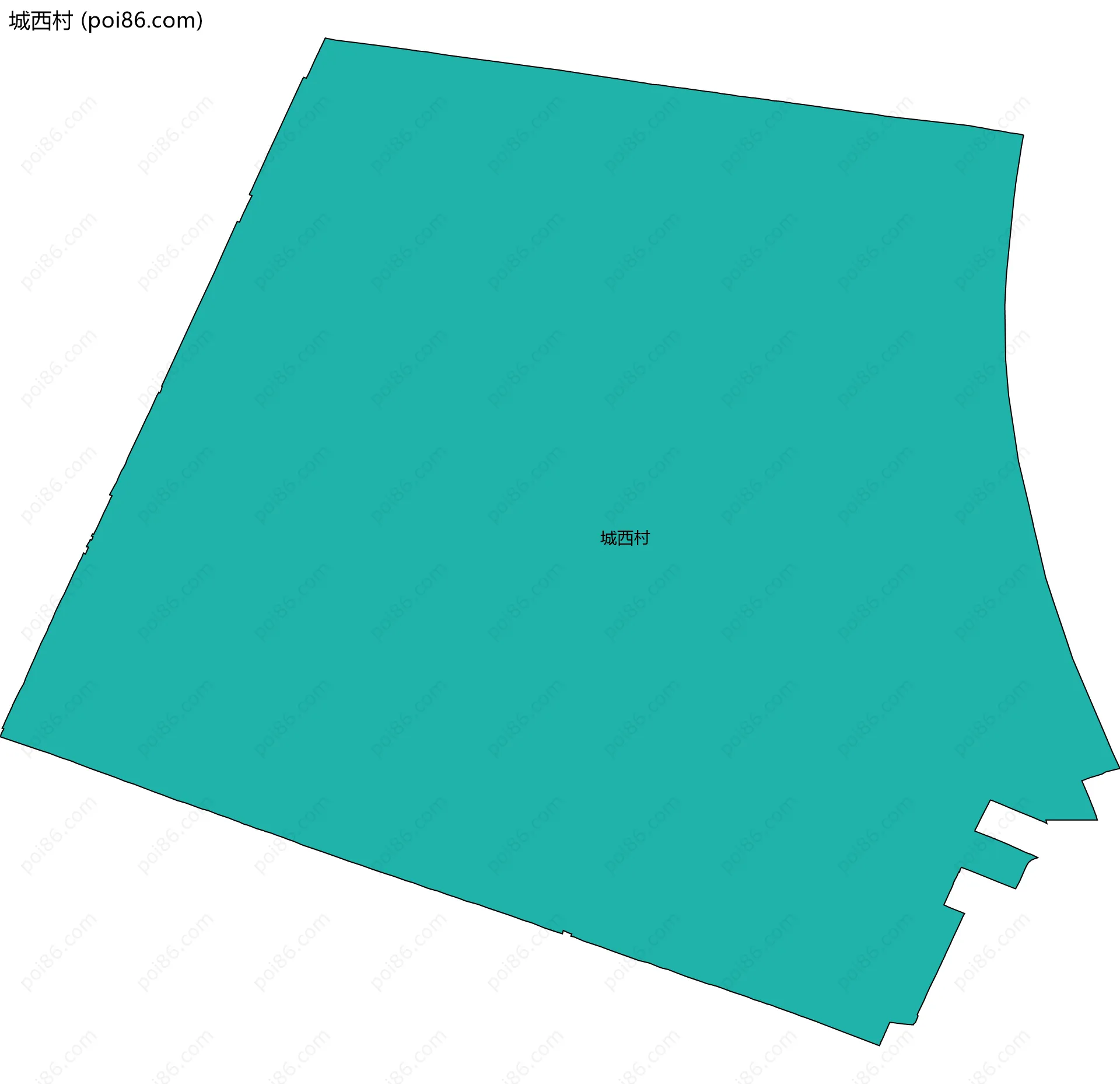 城西村边界地图