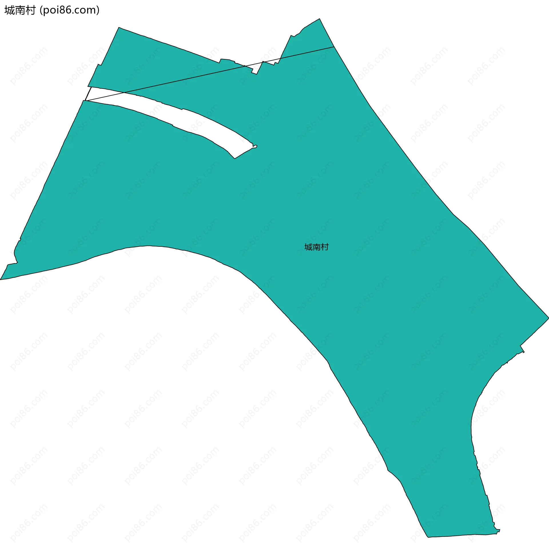 城南村边界地图