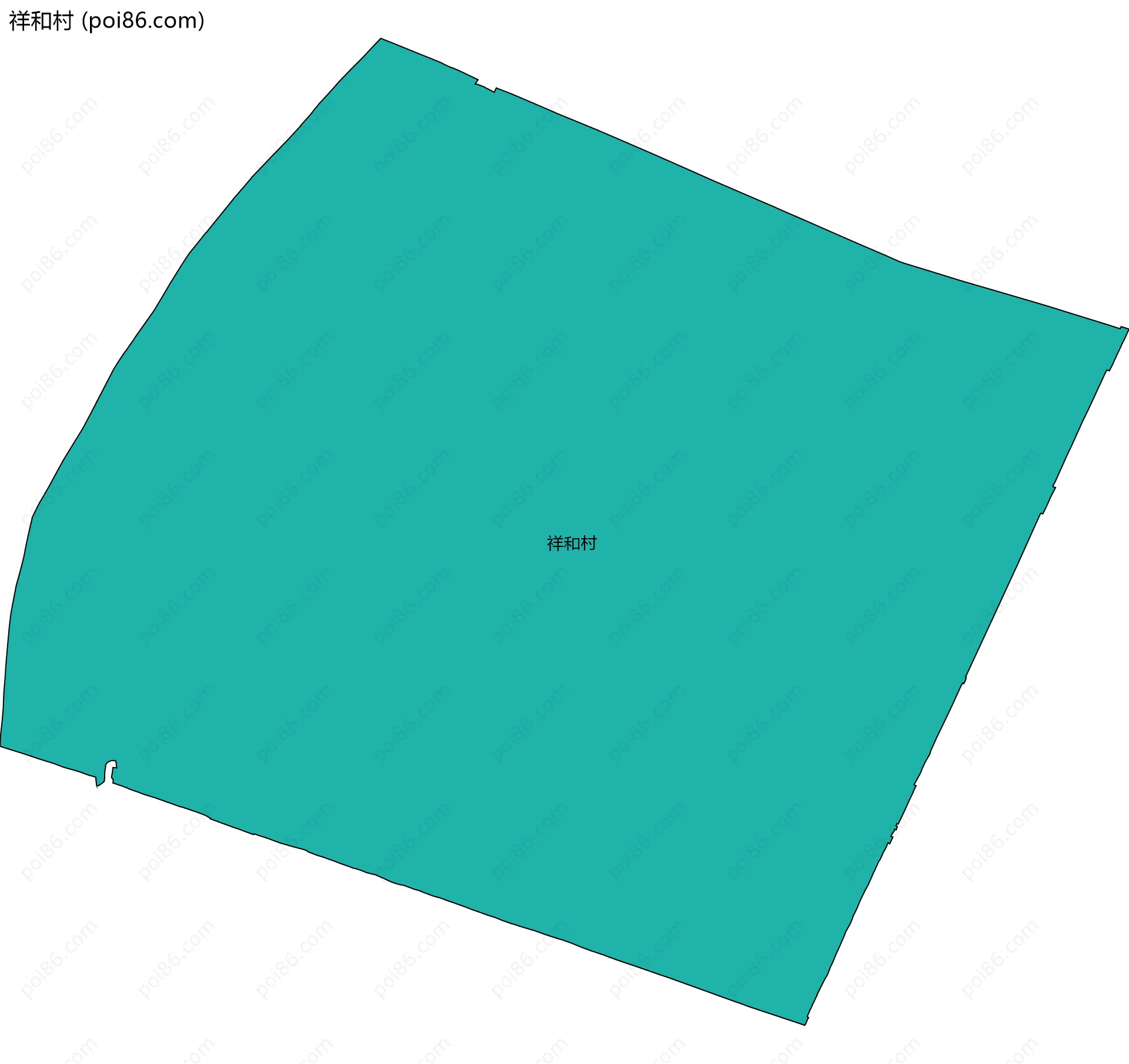 祥和村边界地图