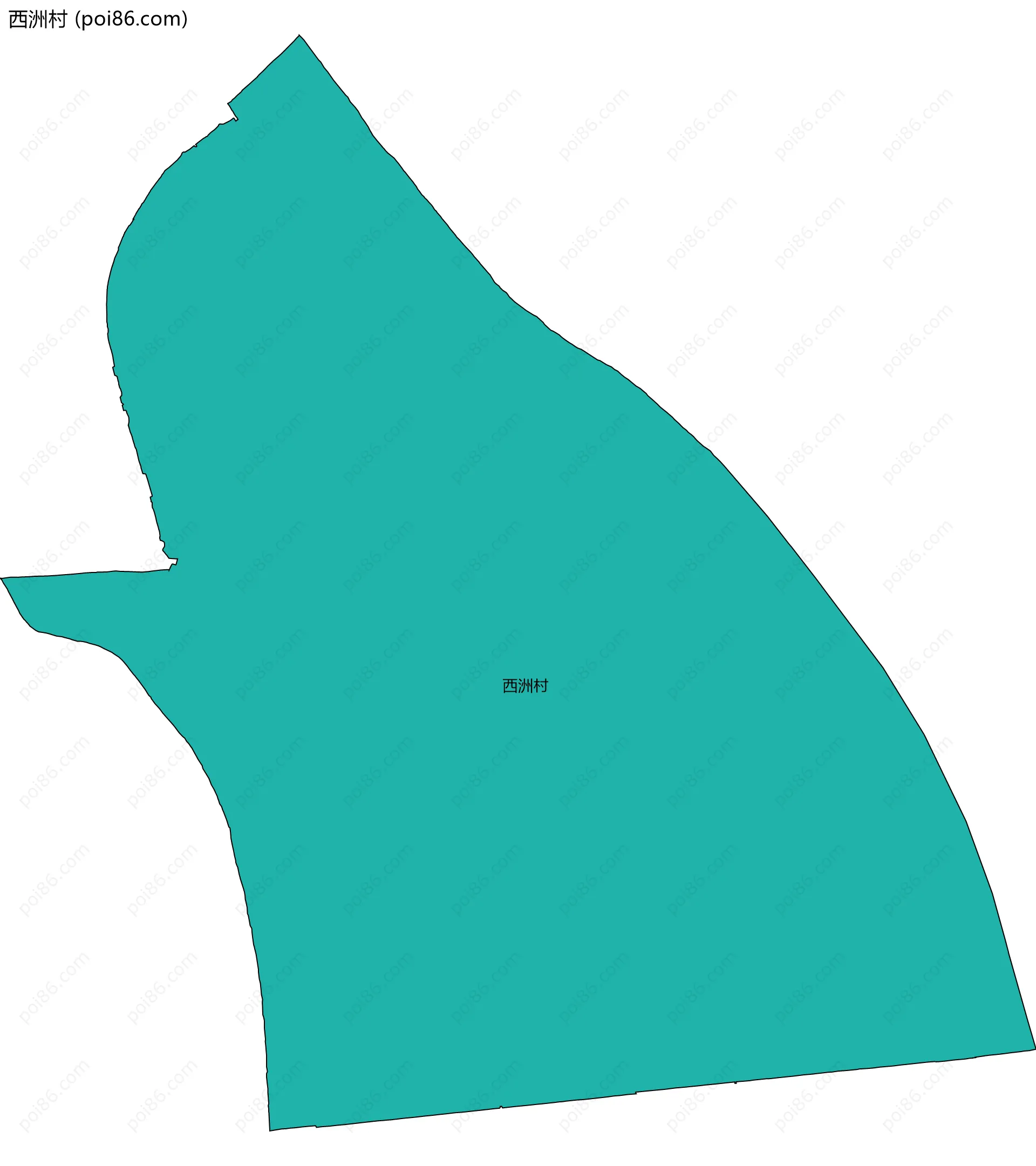 西洲村边界地图