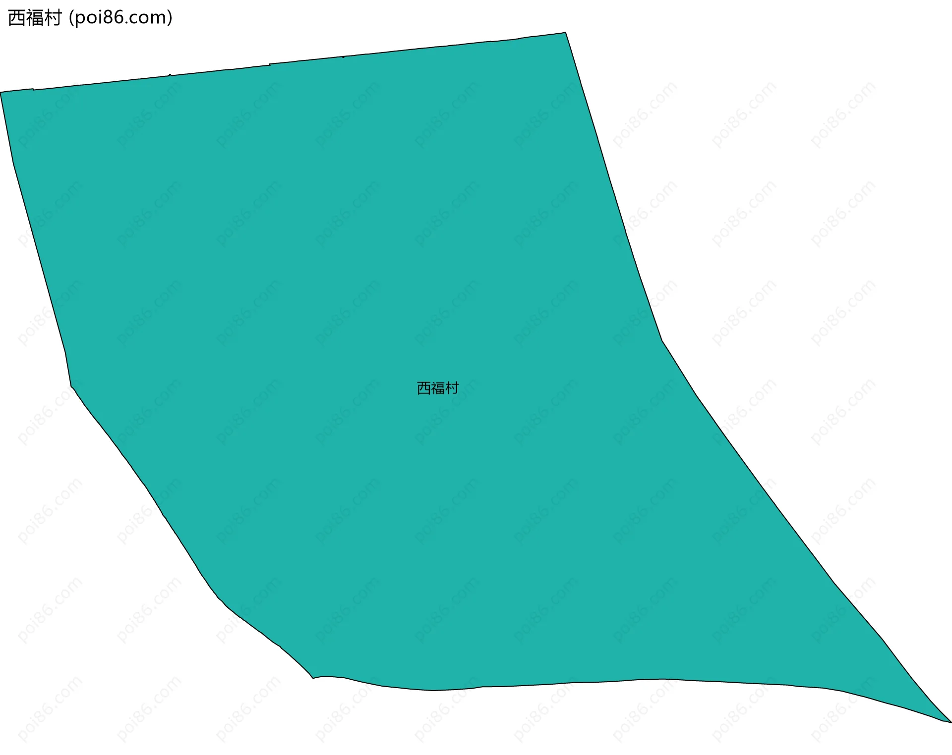 西福村边界地图