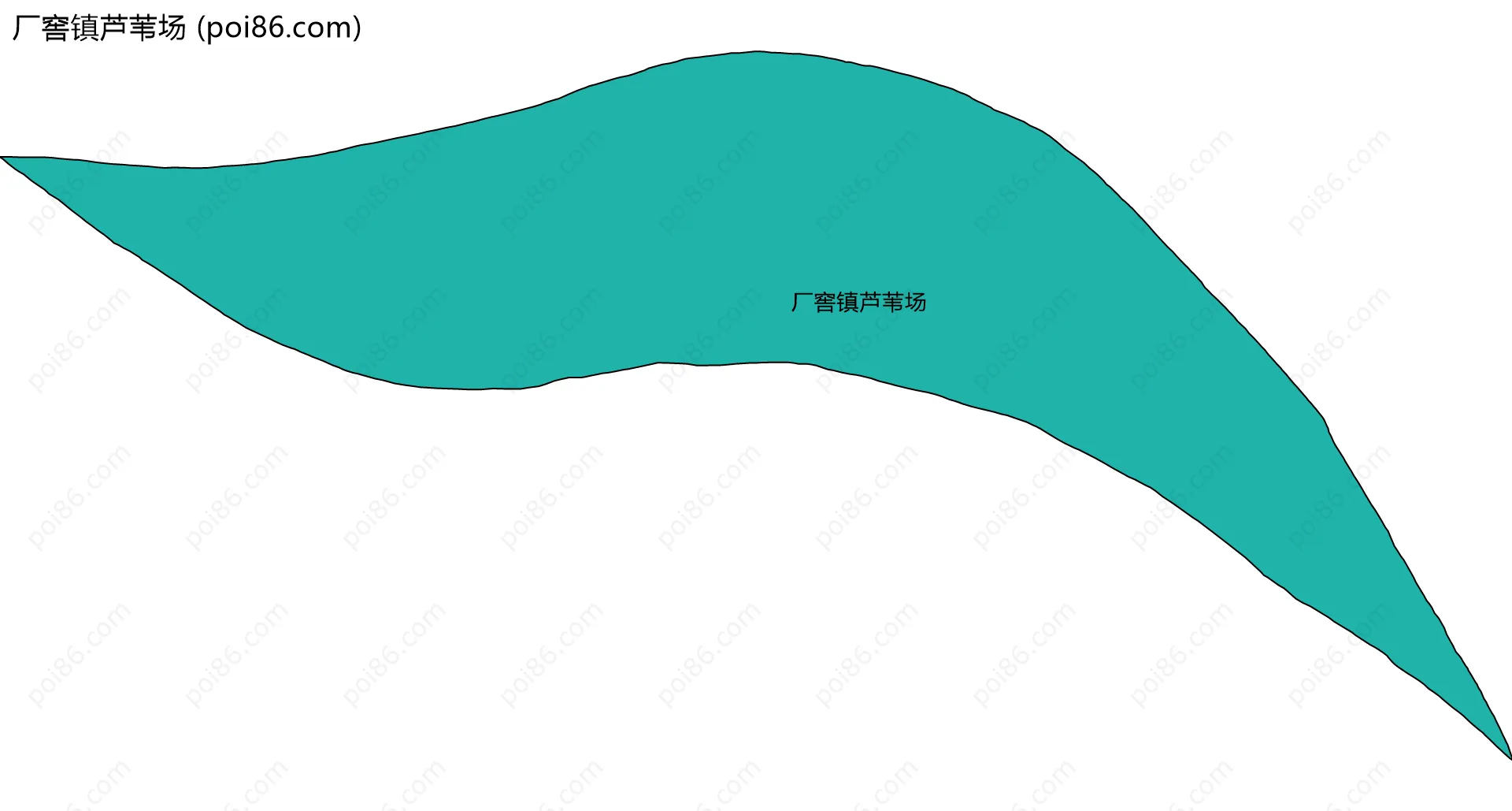 厂窖镇芦苇场边界地图