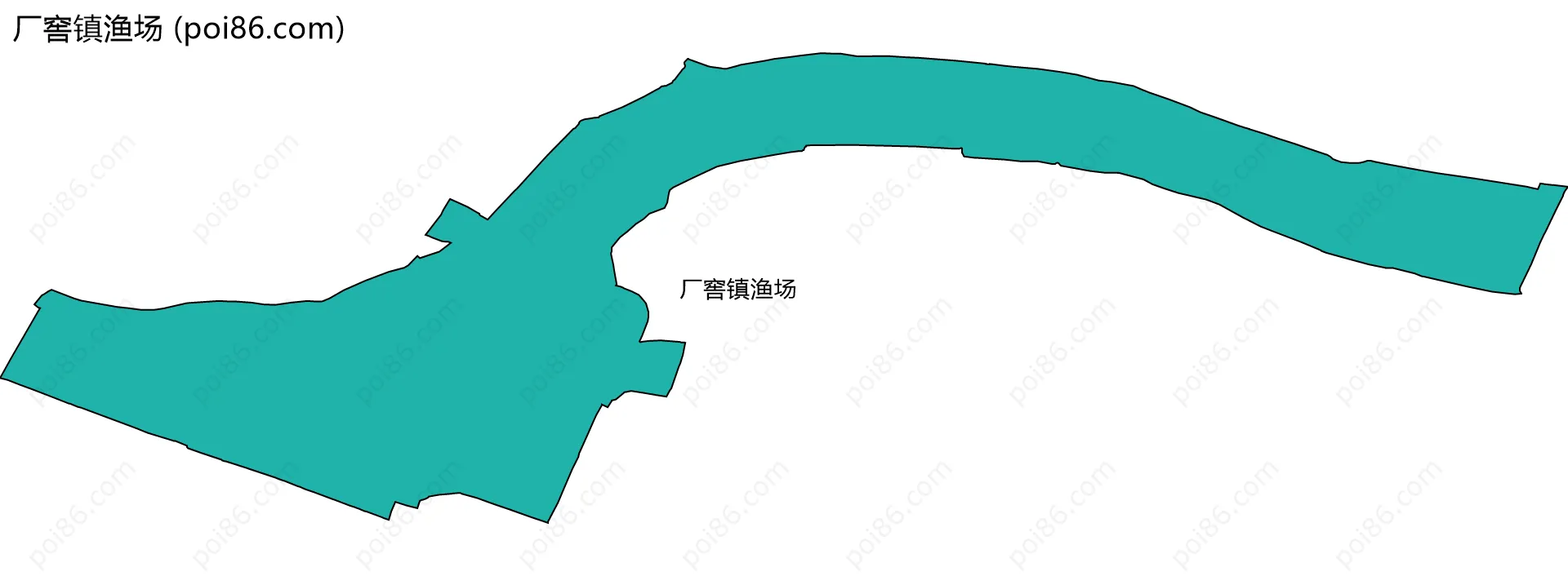 厂窖镇渔场边界地图