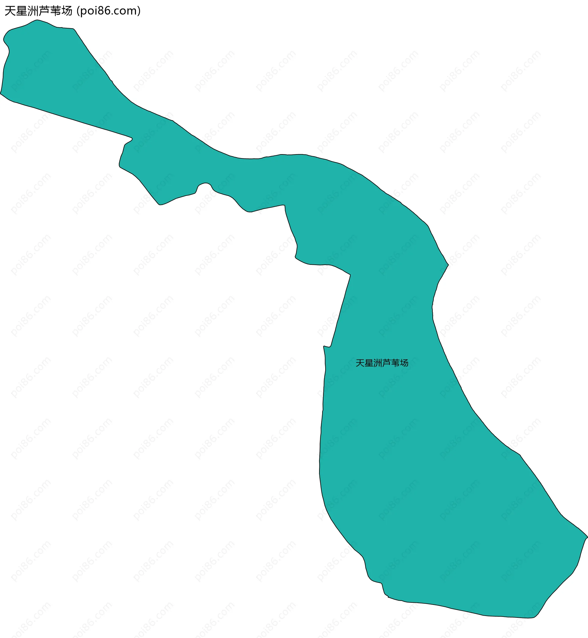 天星洲芦苇场边界地图