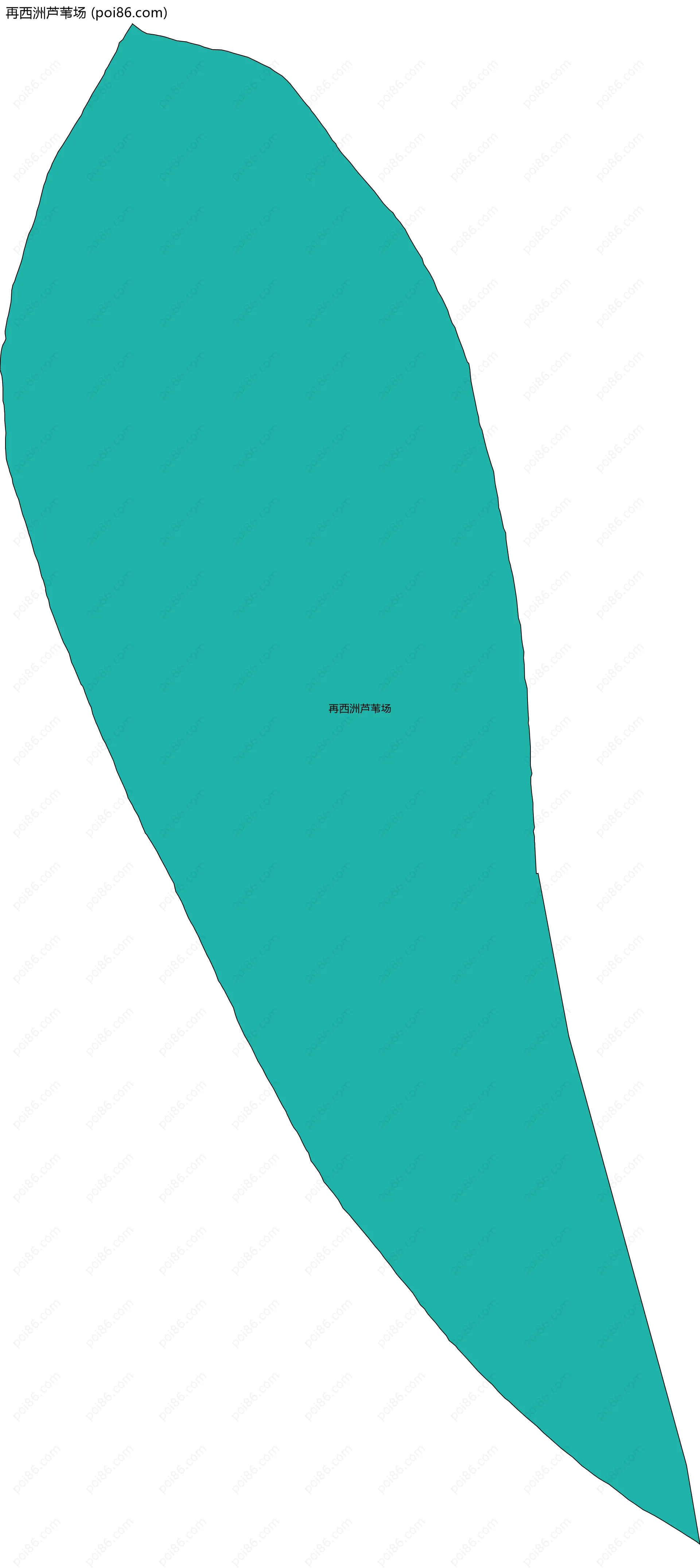 再西洲芦苇场边界地图