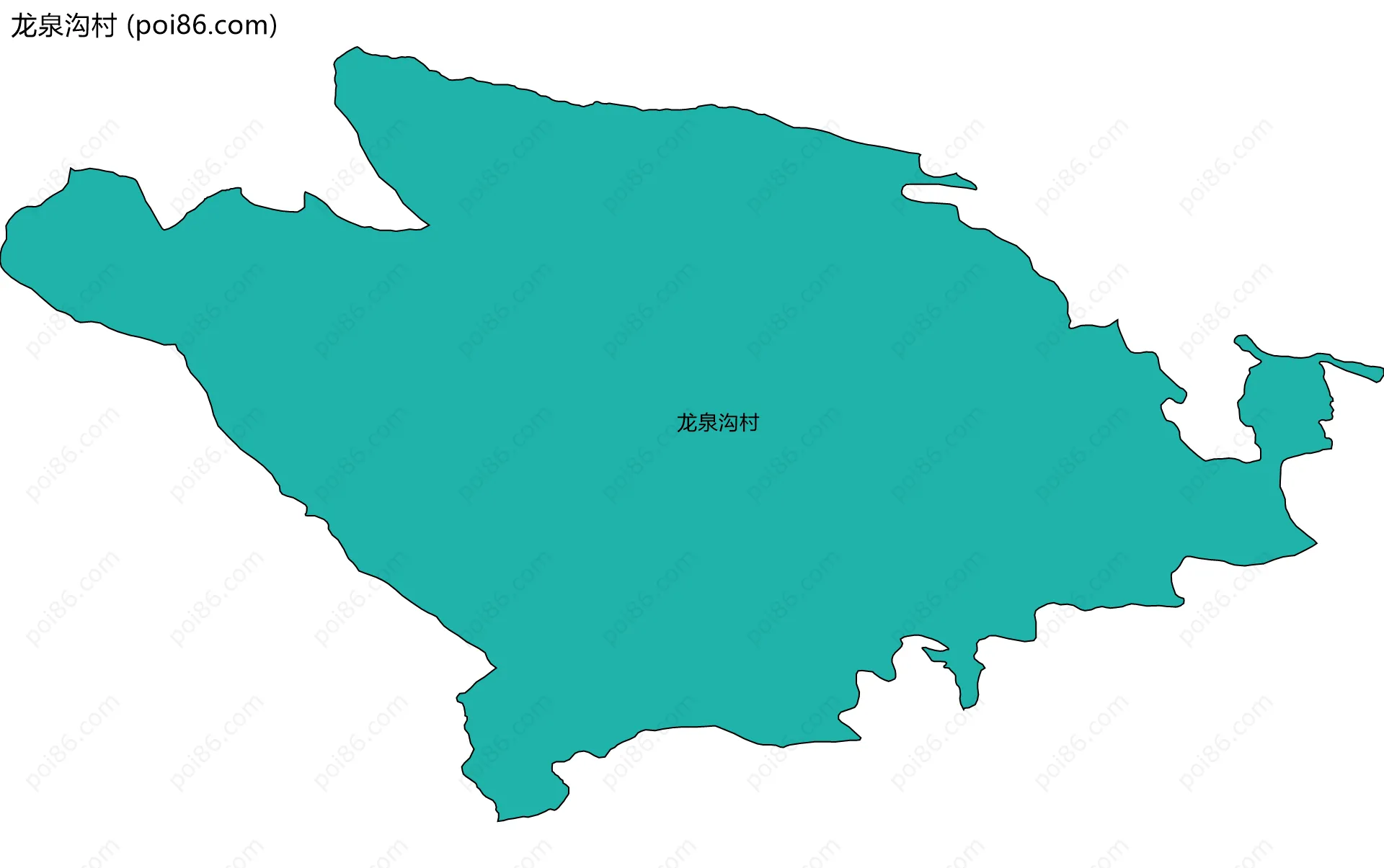 龙泉沟村边界地图