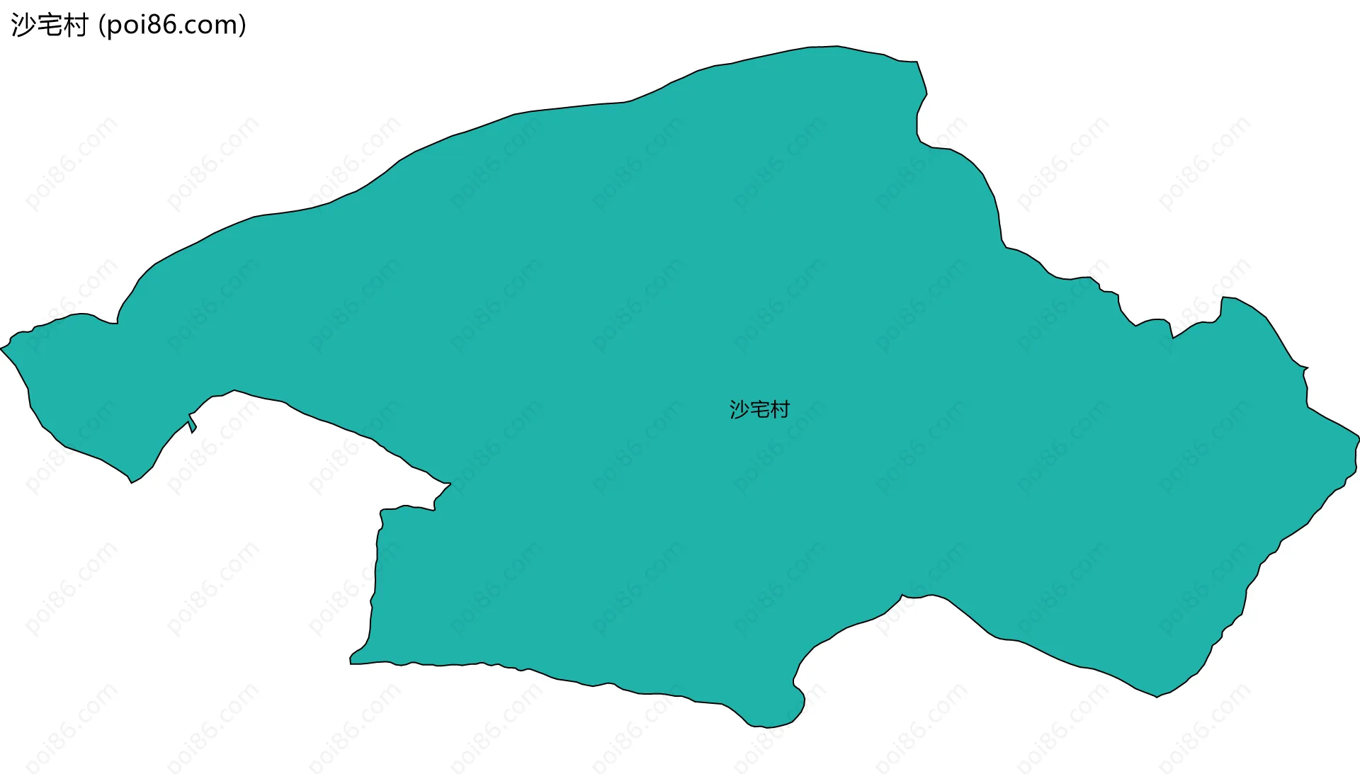 沙宅村边界地图