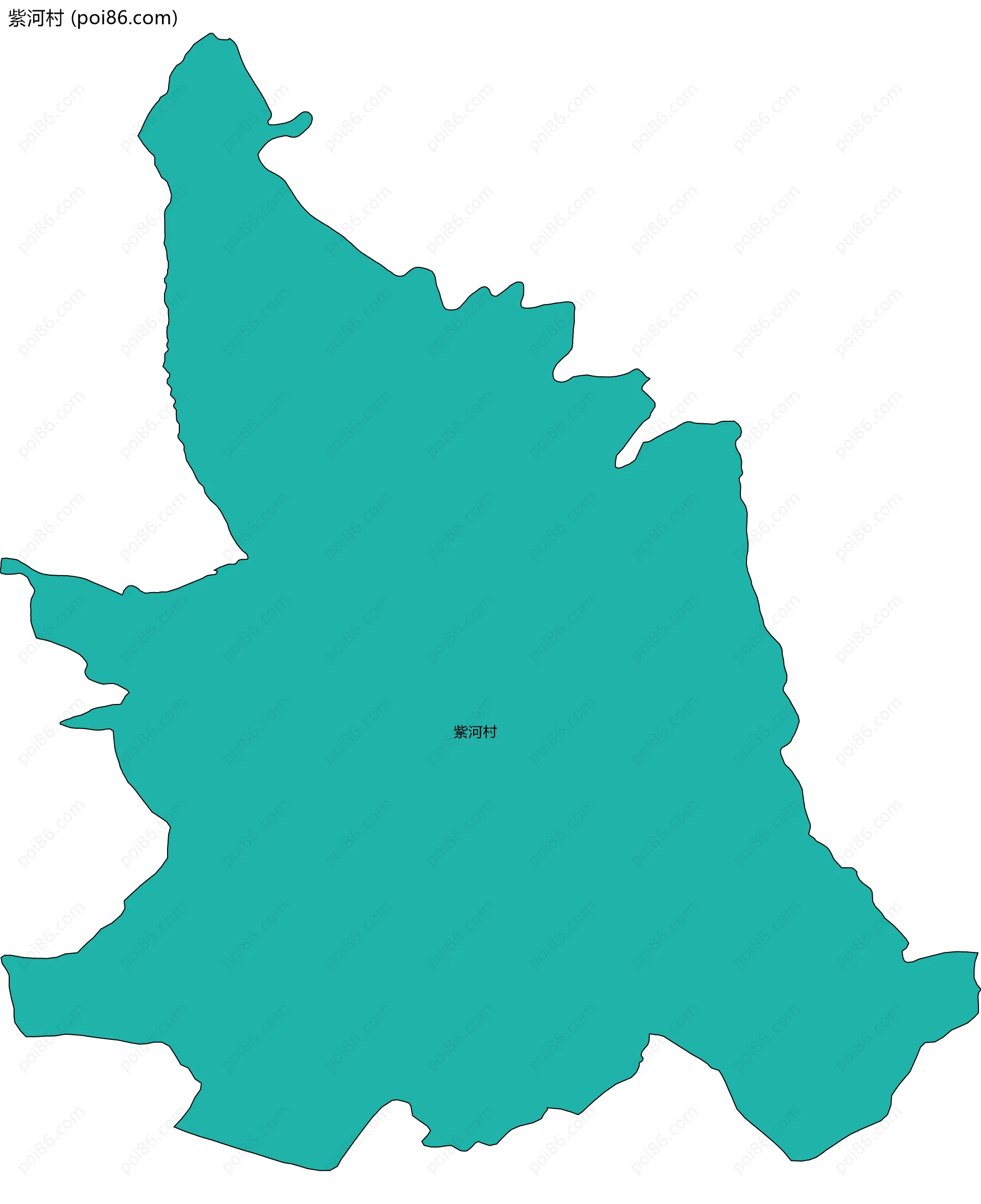 紫河村边界地图
