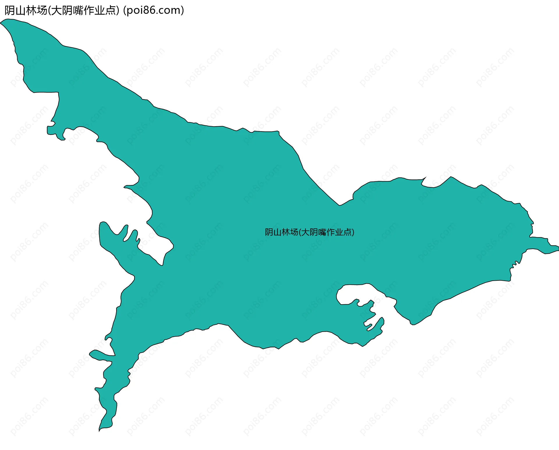 阴山林场(大阴嘴作业点)边界地图
