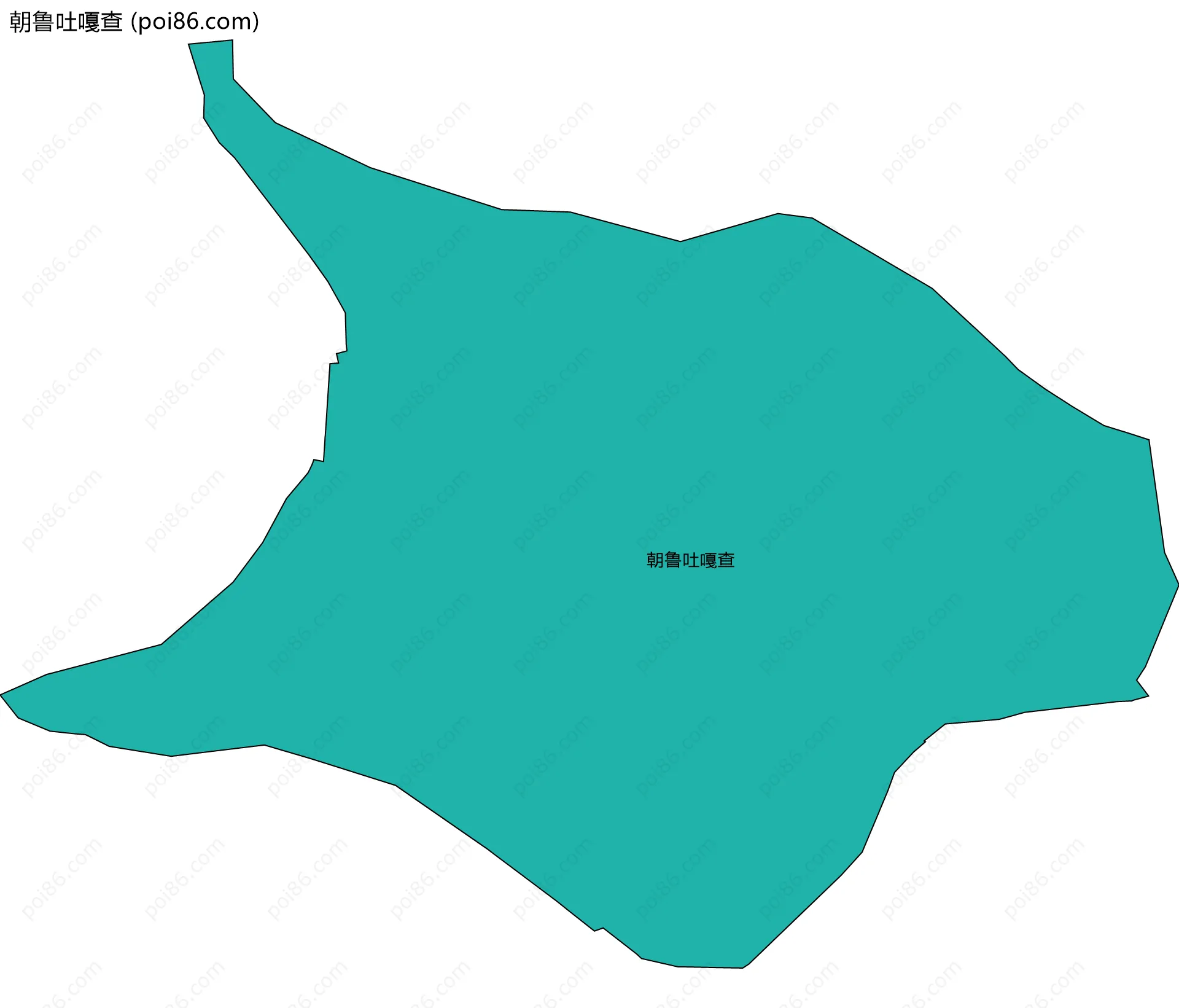 朝鲁吐嘎查边界地图