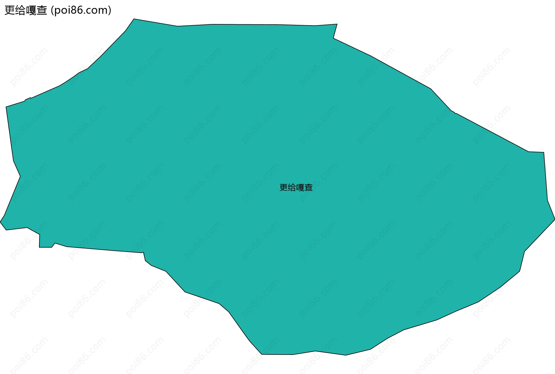 更给嘎查边界地图