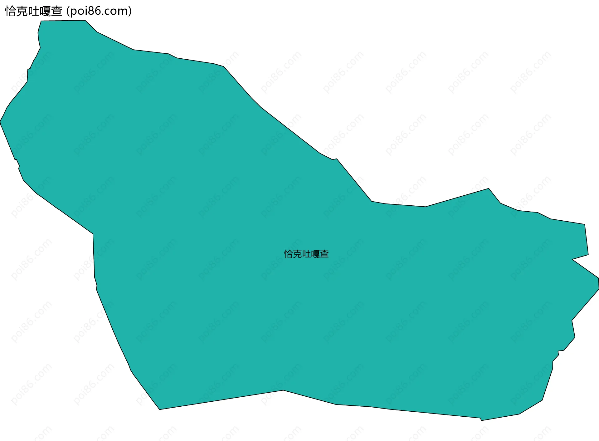 恰克吐嘎查边界地图