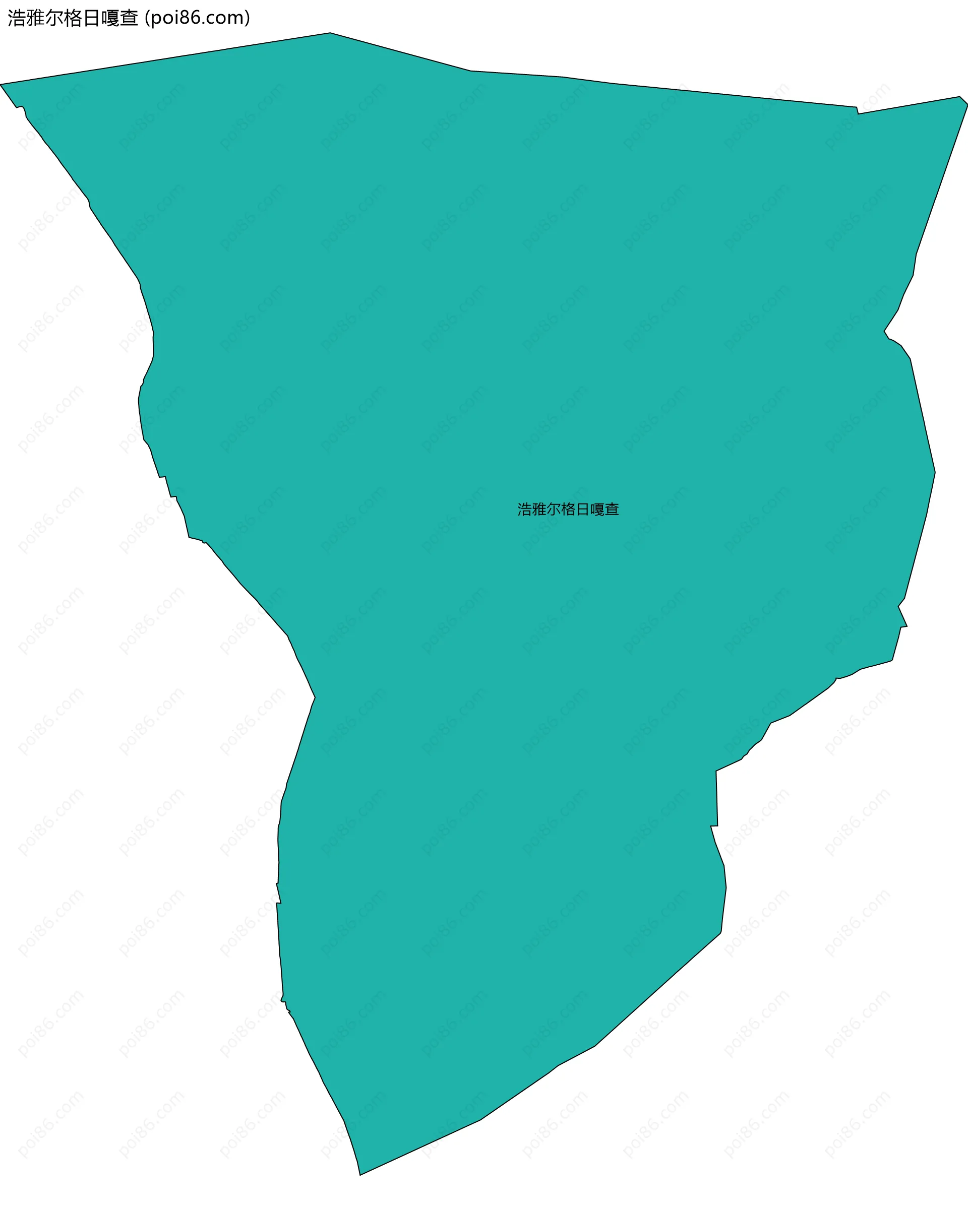 浩雅尔格日嘎查边界地图