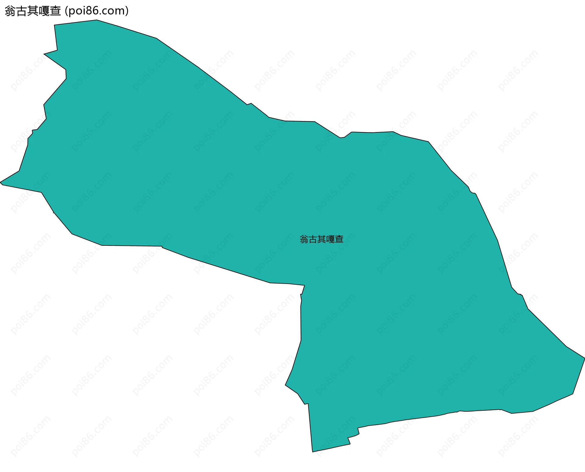 翁古其嘎查边界地图