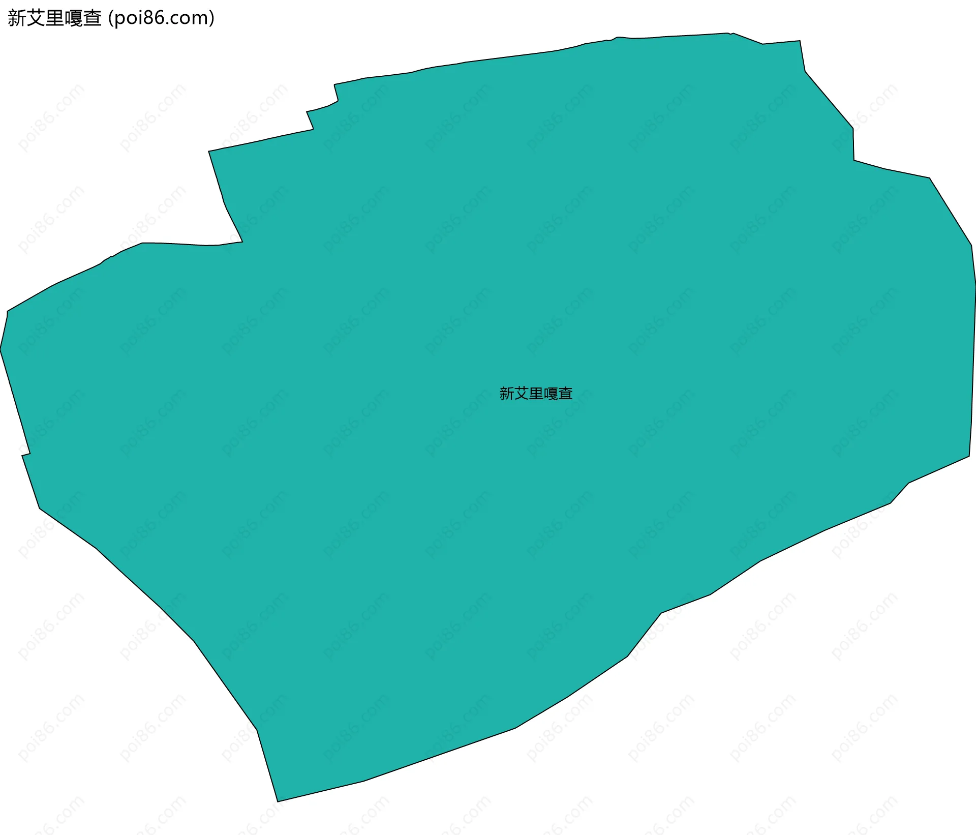 新艾里嘎查边界地图