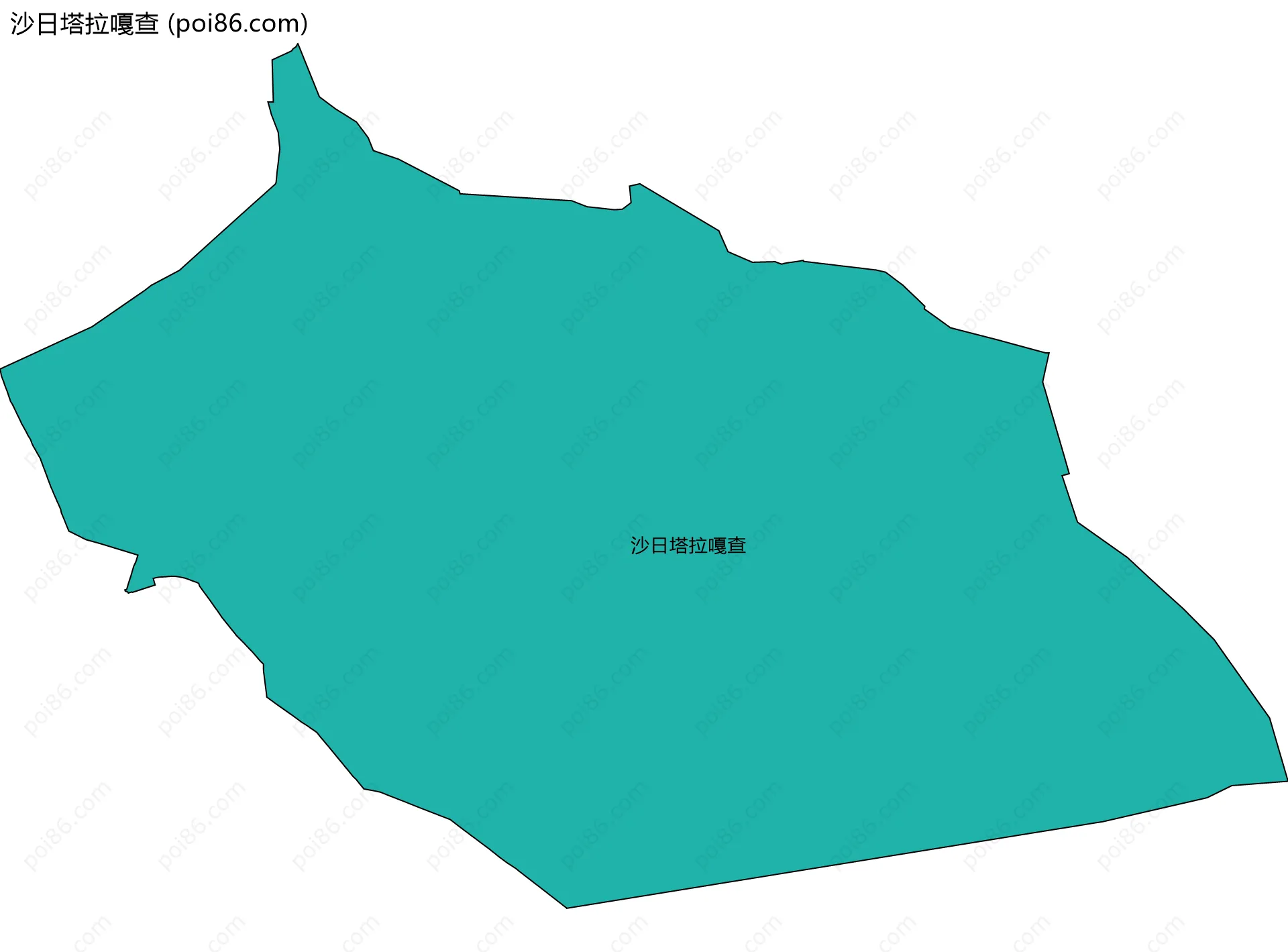 沙日塔拉嘎查边界地图