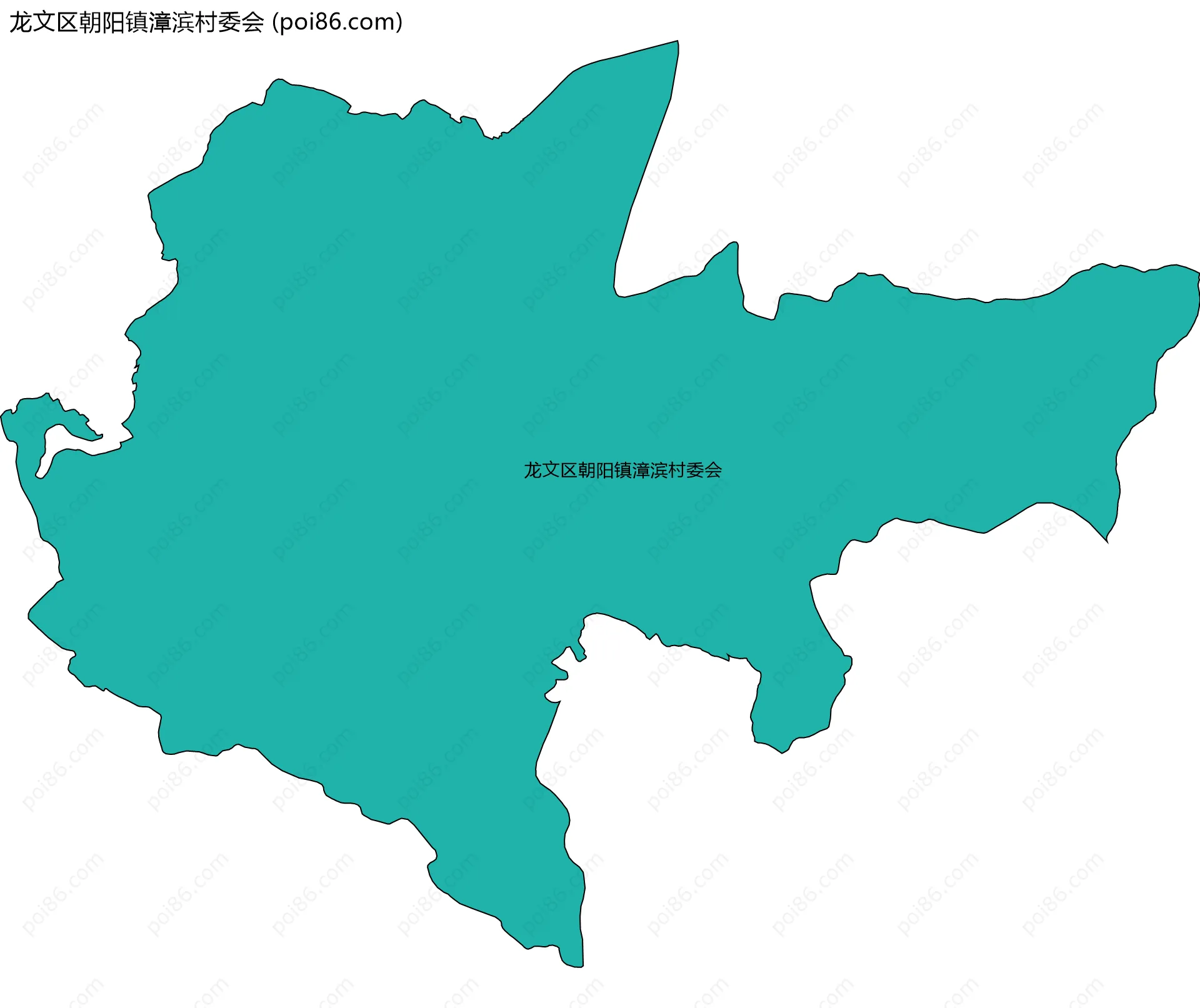 龙文区朝阳镇漳滨村委会边界地图