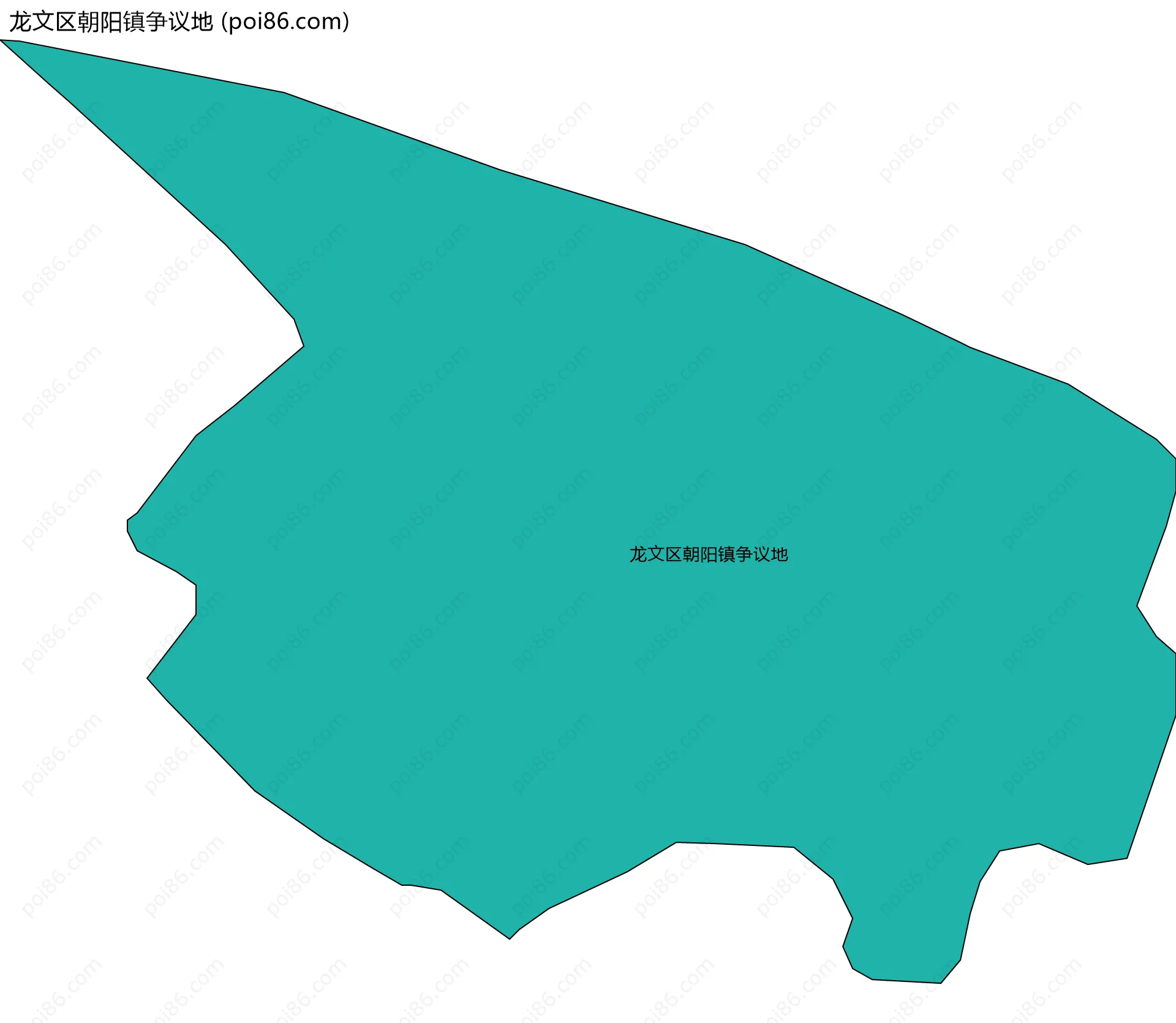 龙文区朝阳镇争议地边界地图