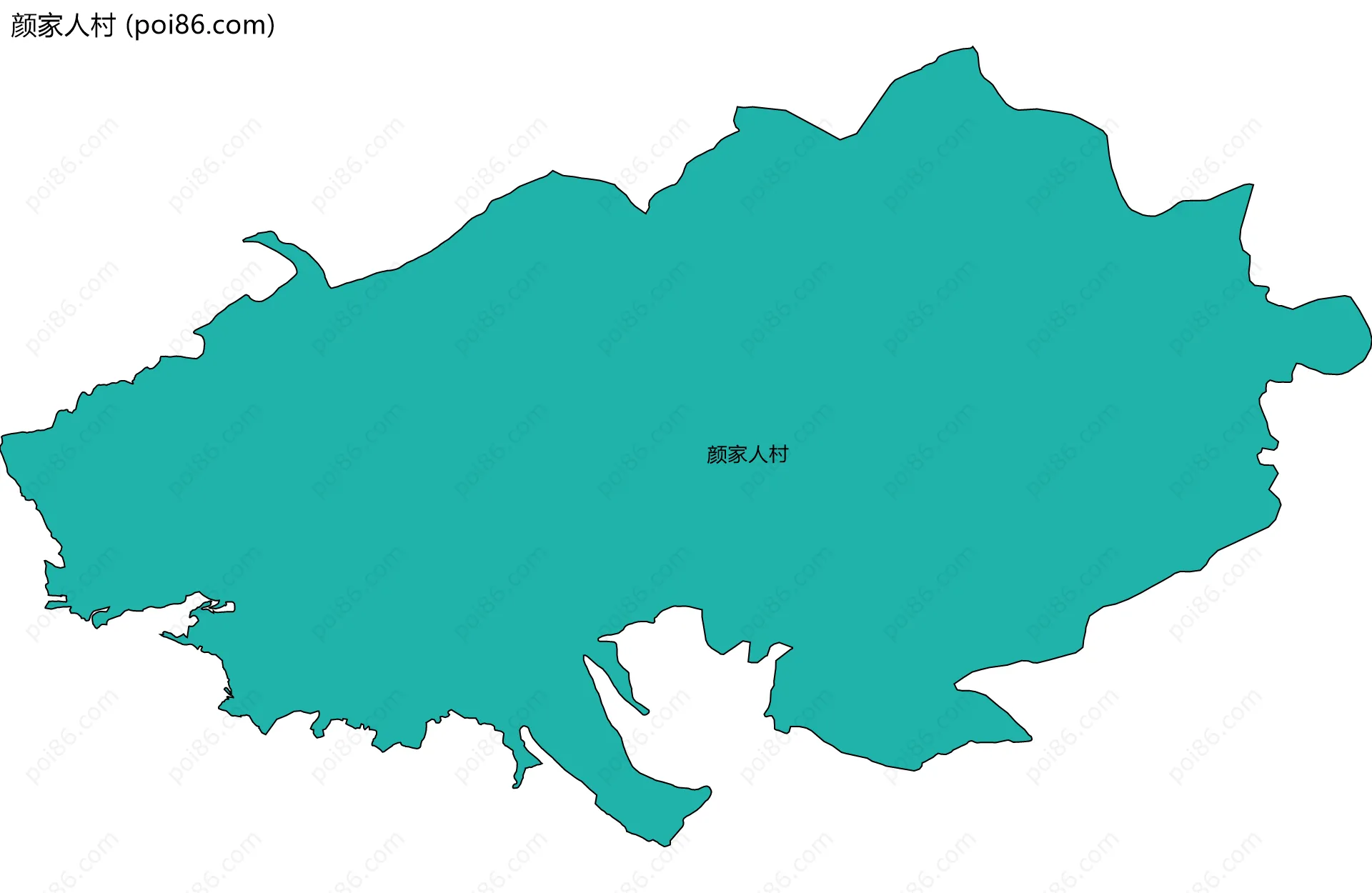 颜家人村边界地图