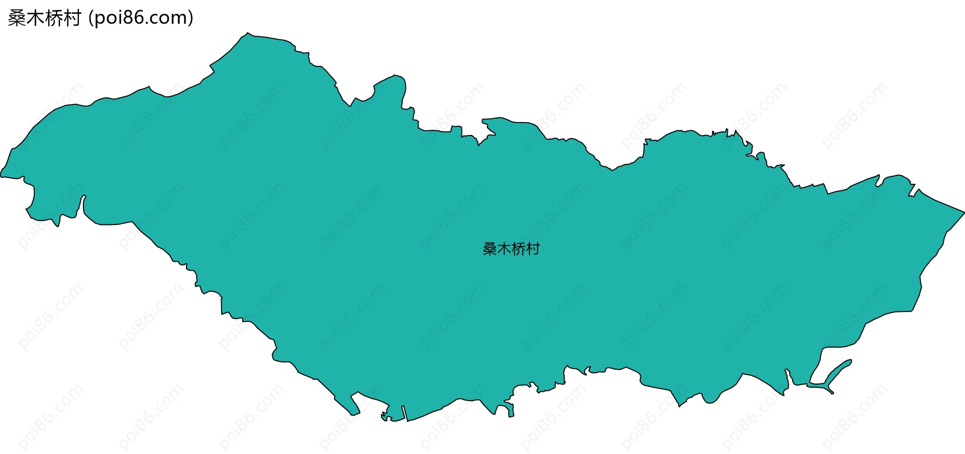 桑木桥村边界地图