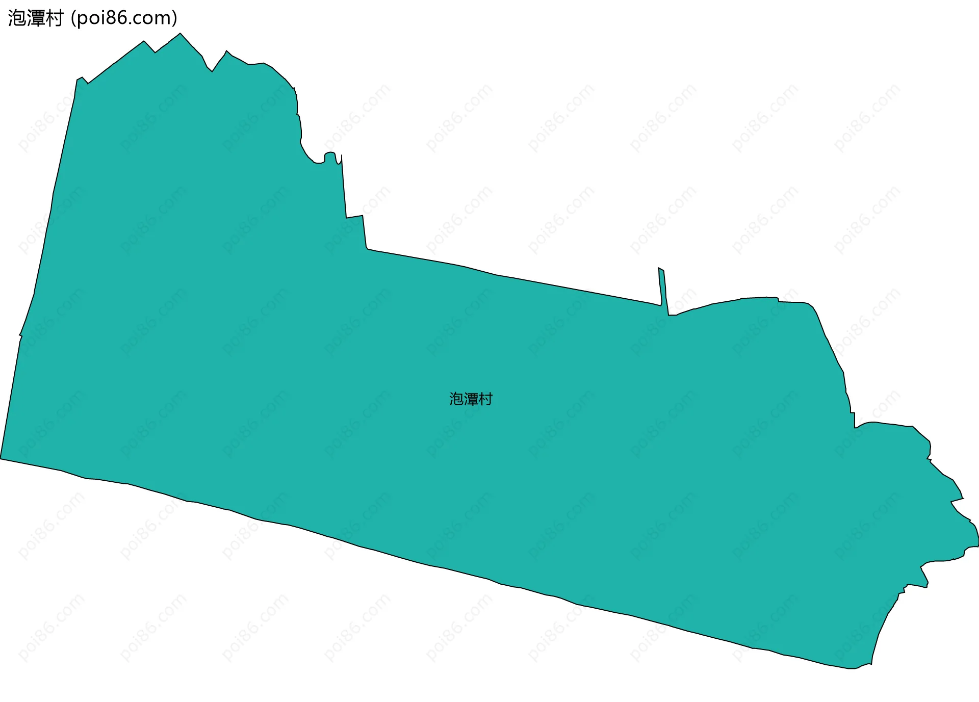 泡潭村边界地图