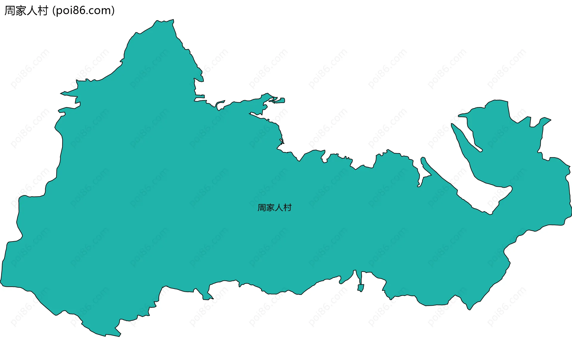 周家人村边界地图