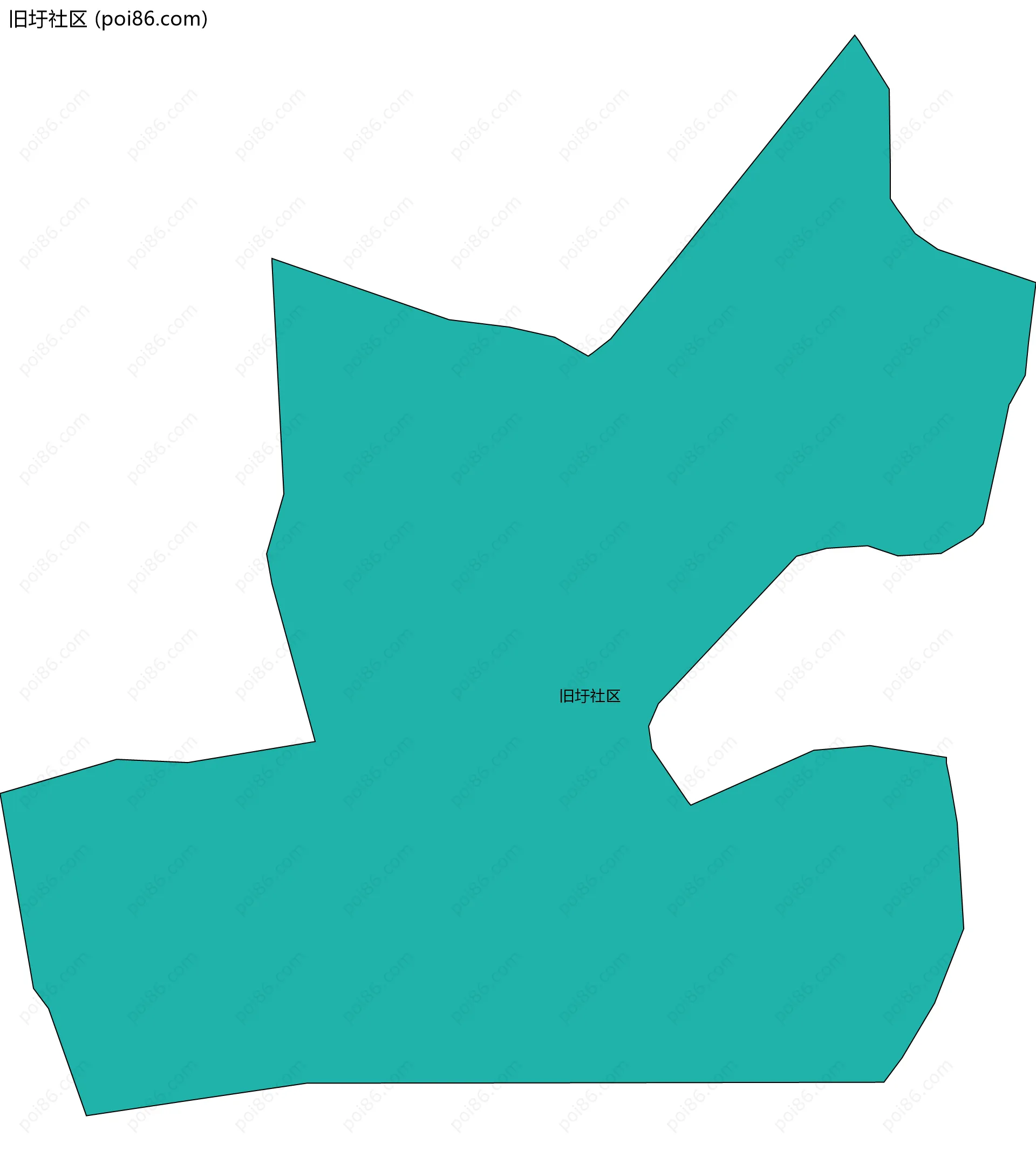 旧圩社区边界地图