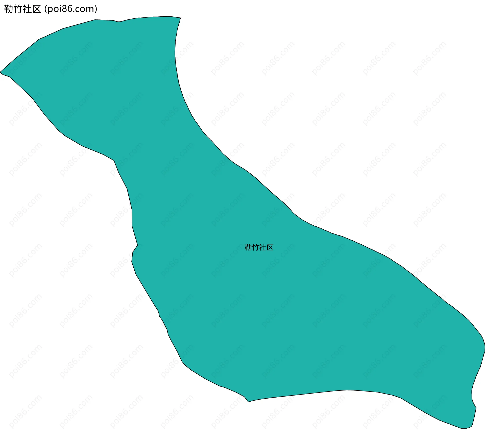 勒竹社区边界地图