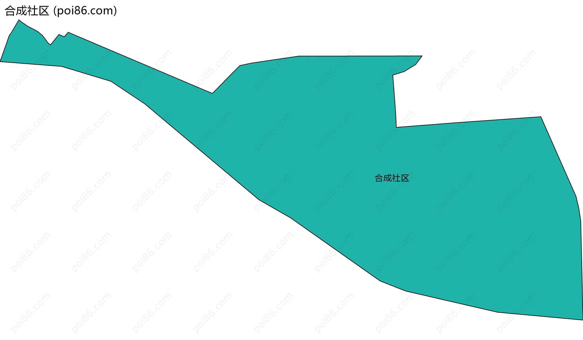 合成社区边界地图