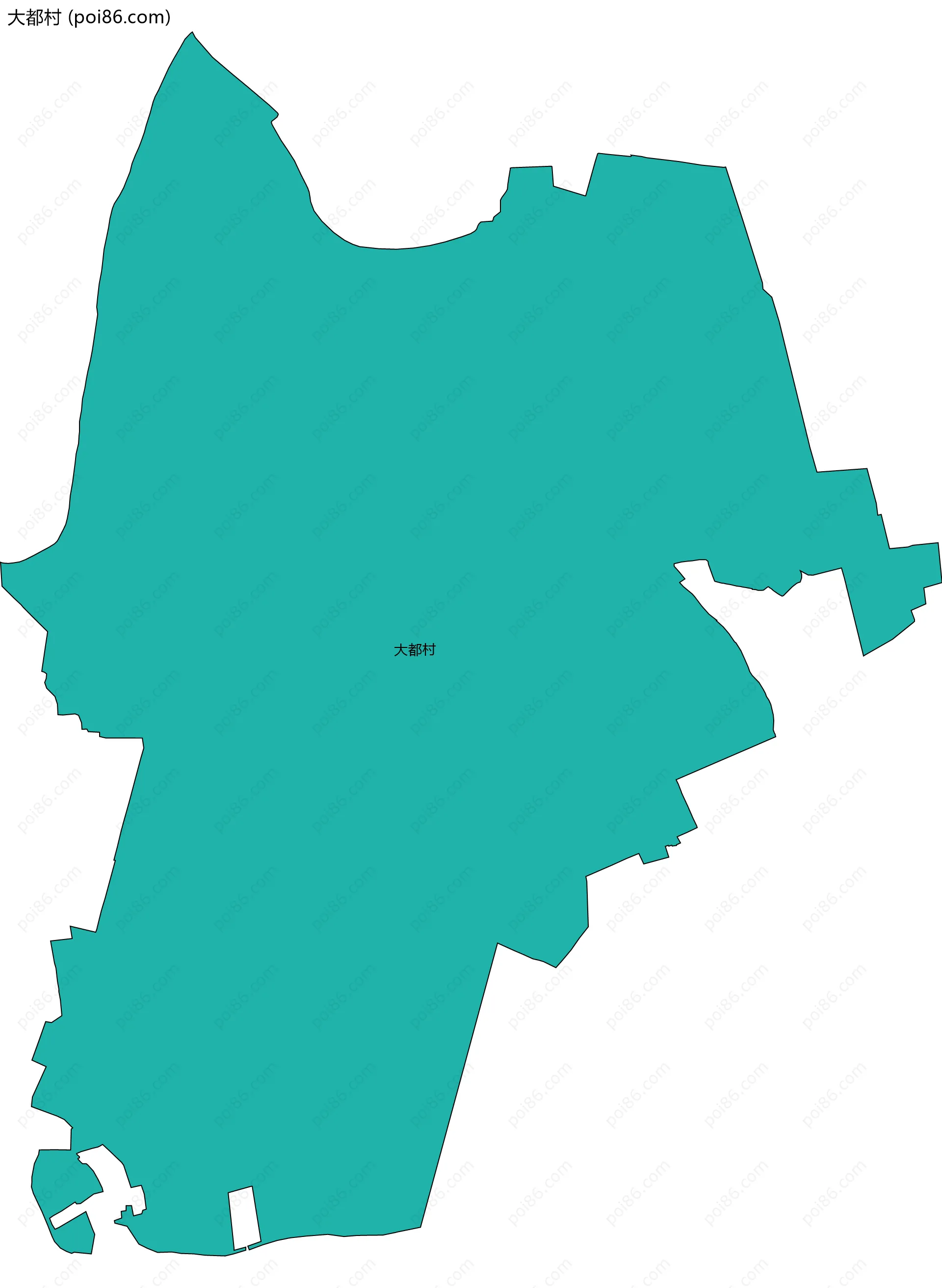 大都村边界地图