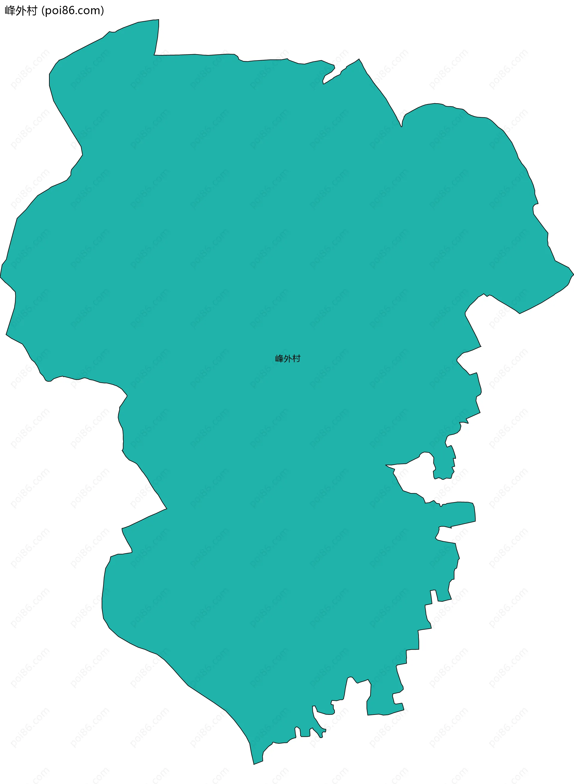 峰外村边界地图