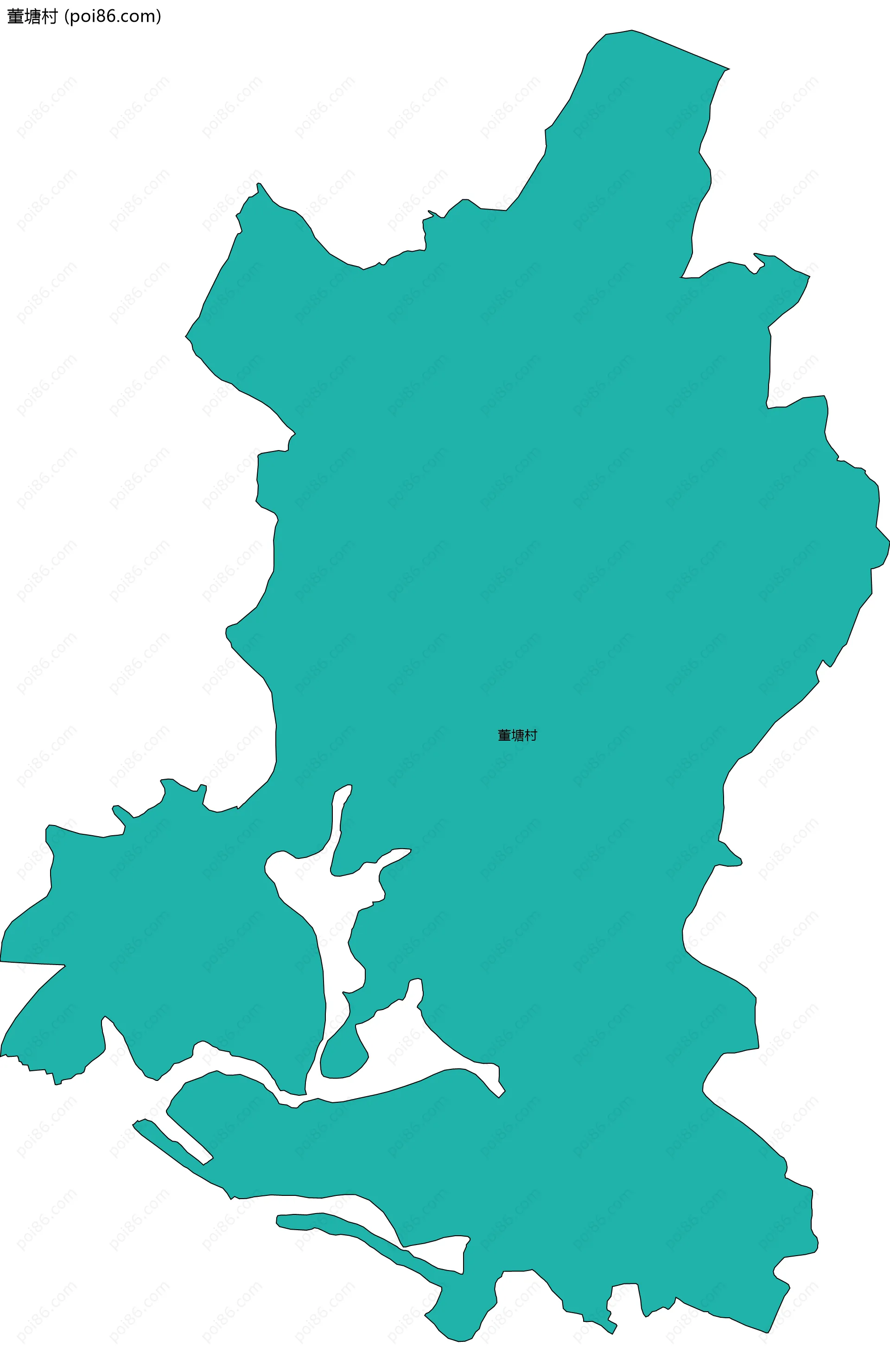 董塘村边界地图