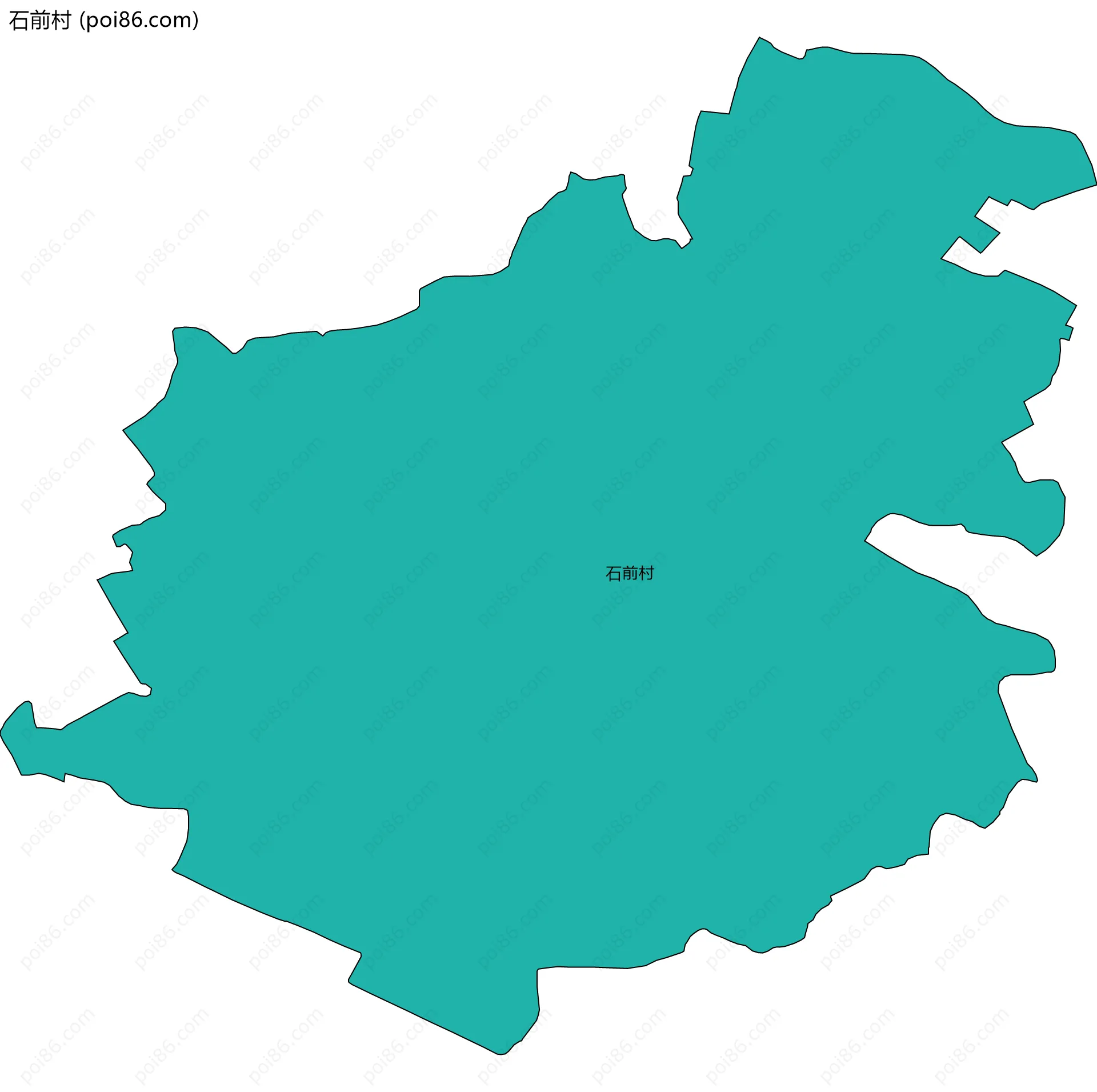 石前村边界地图