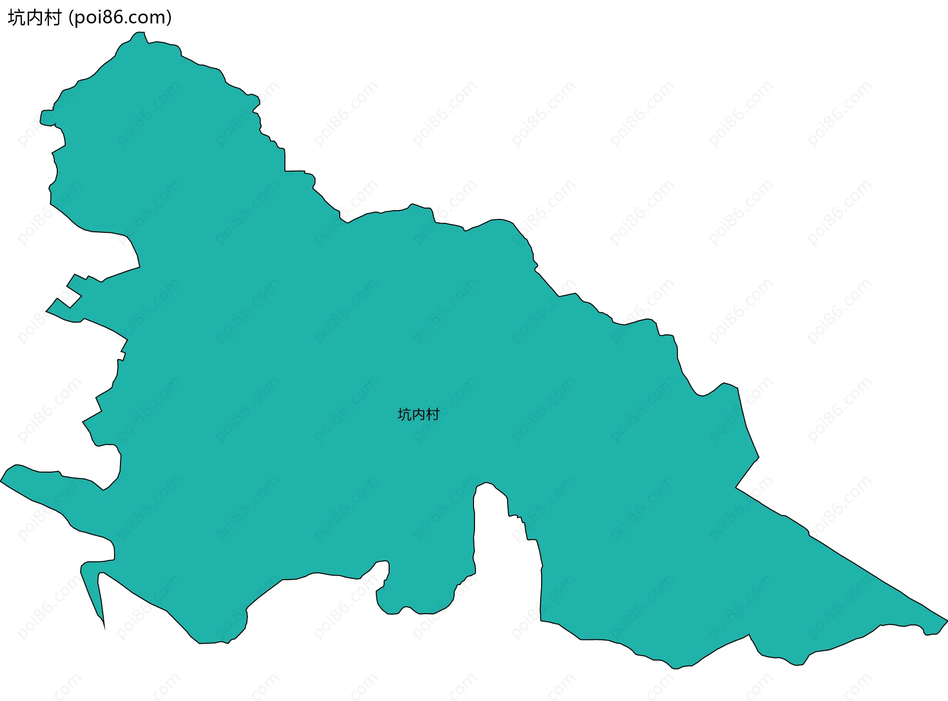 坑内村边界地图
