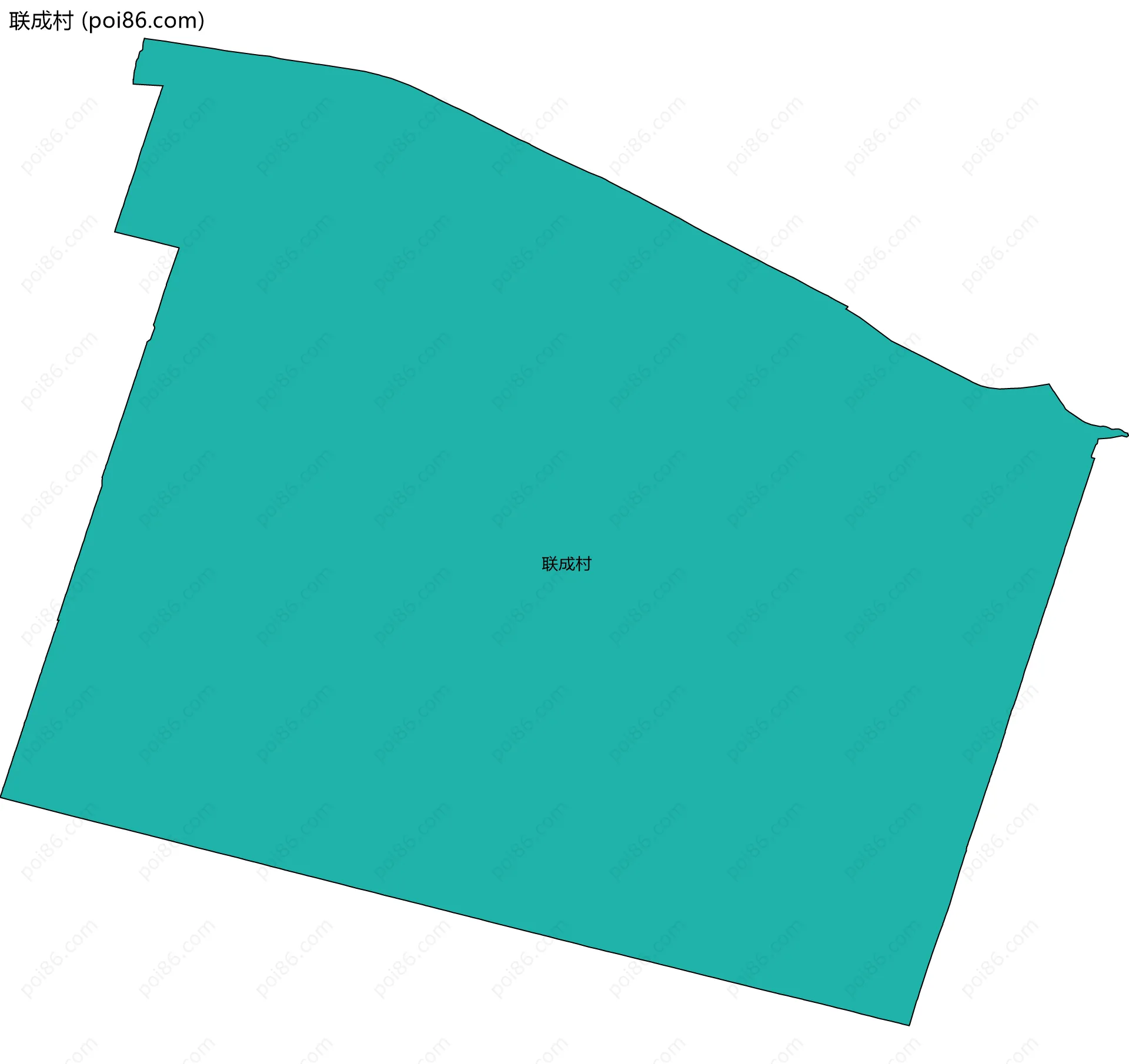 联成村边界地图