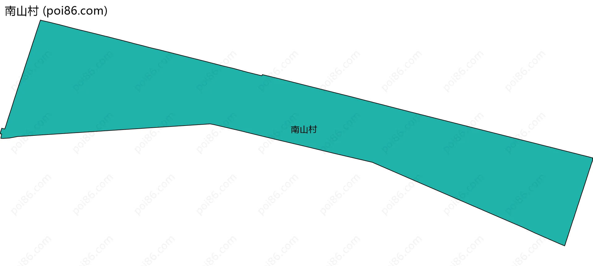 南山村边界地图