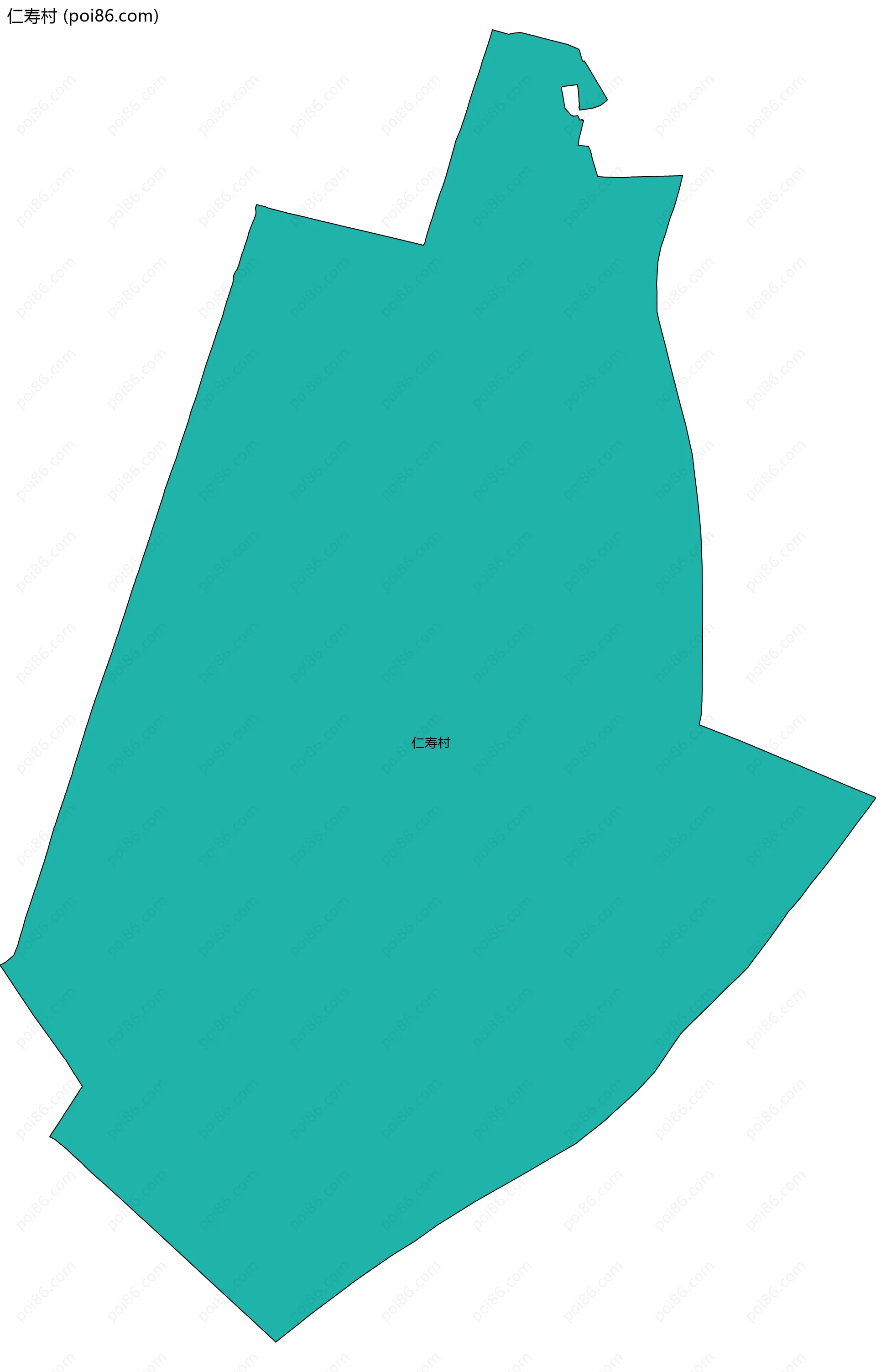 仁寿村边界地图