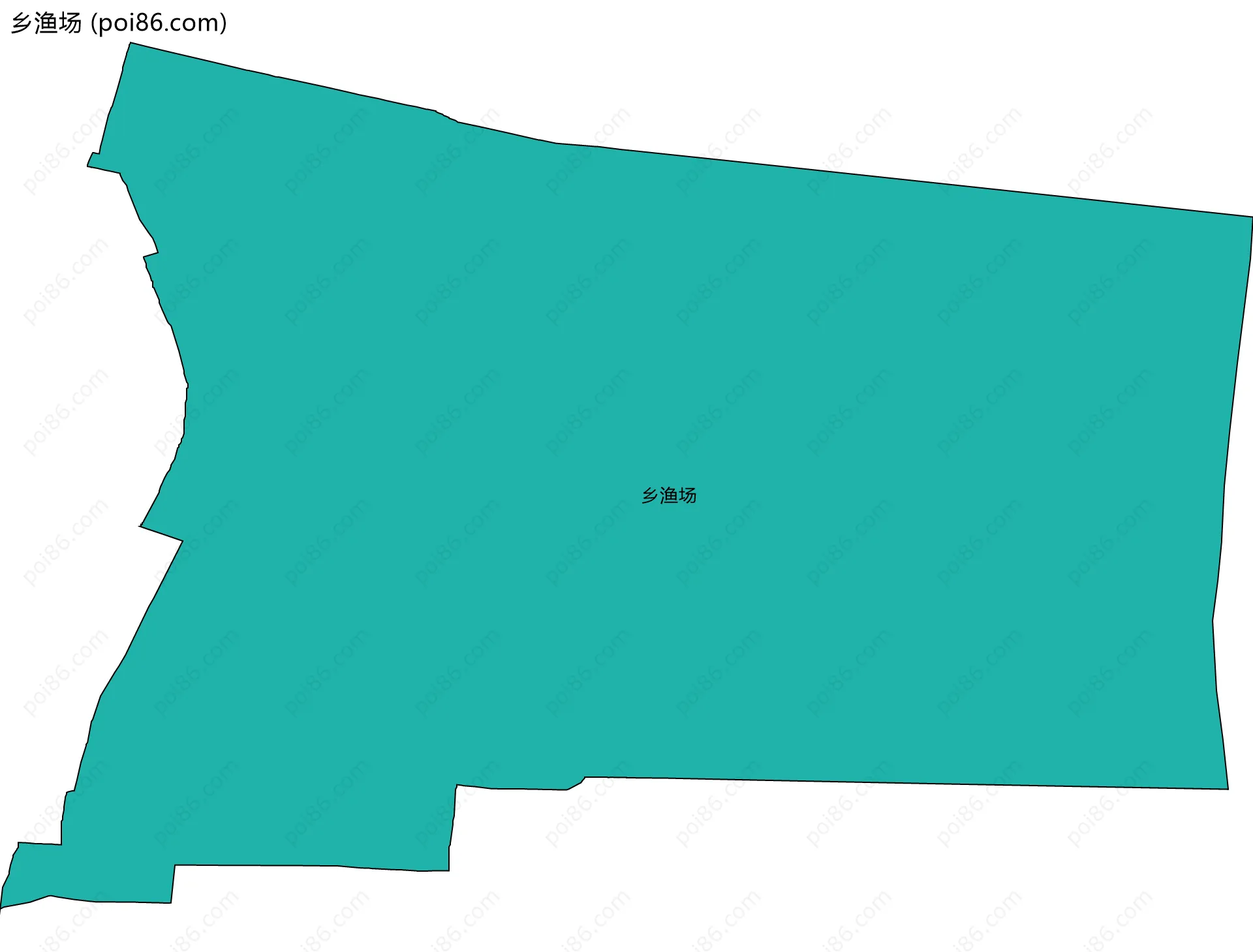乡渔场边界地图